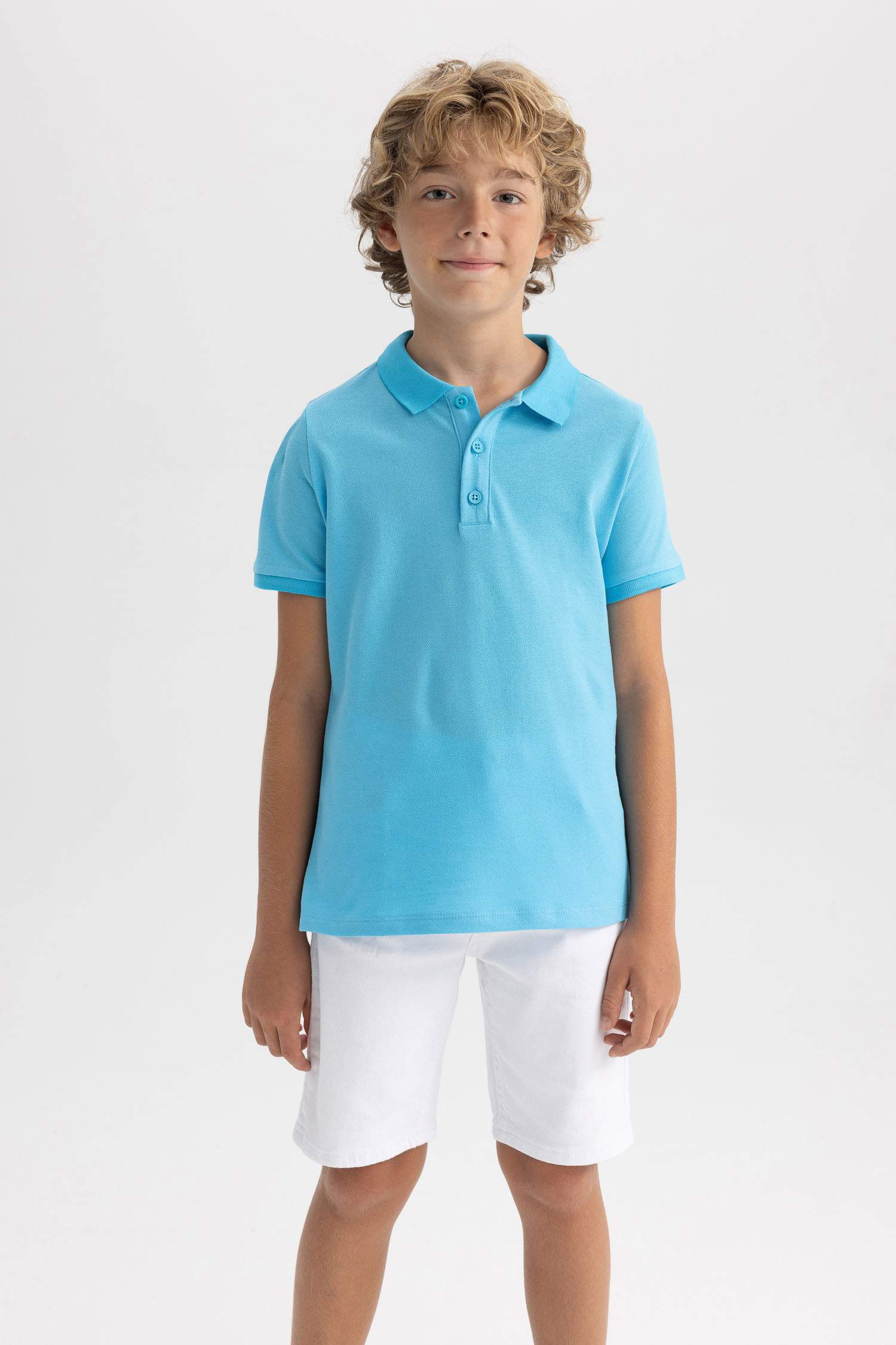 تيشيرت بولو ولادي نص كم بقصة عادية