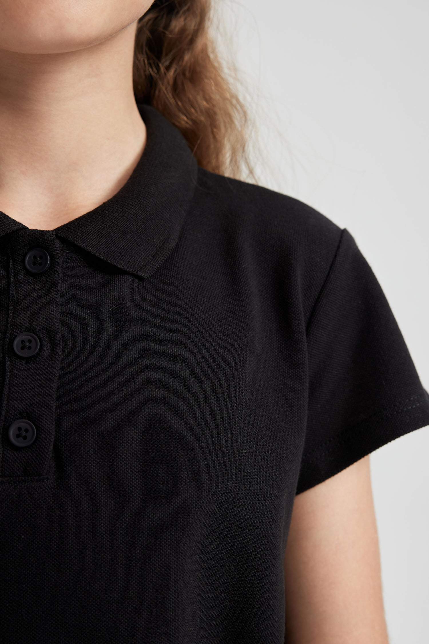 تيشيرت بولو بناتي نص ردن قطن قصة عادية