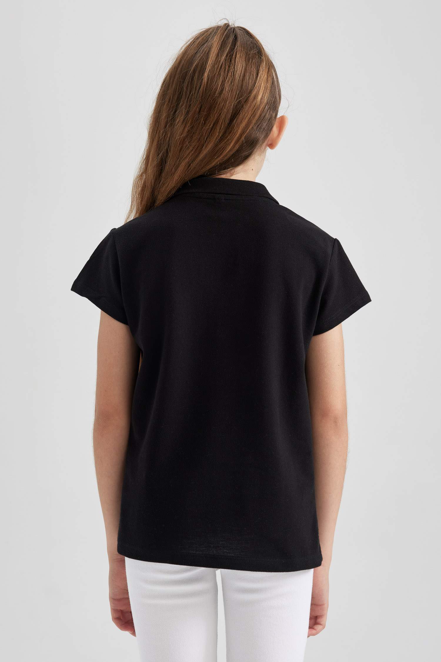 تيشيرت بولو بناتي نص ردن قطن قصة عادية