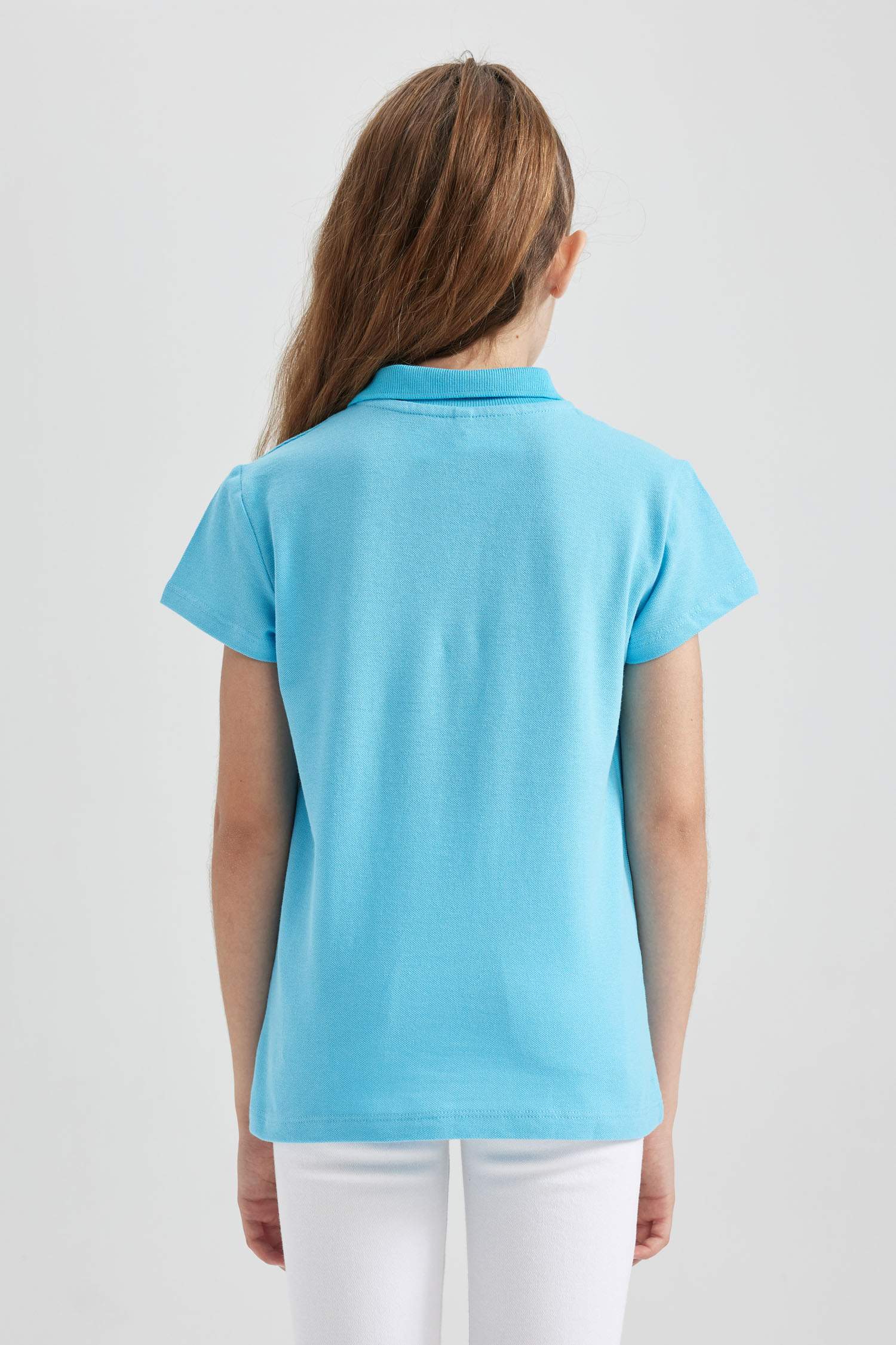 تيشيرت بولو بناتي نص ردن قطن قصة عادية