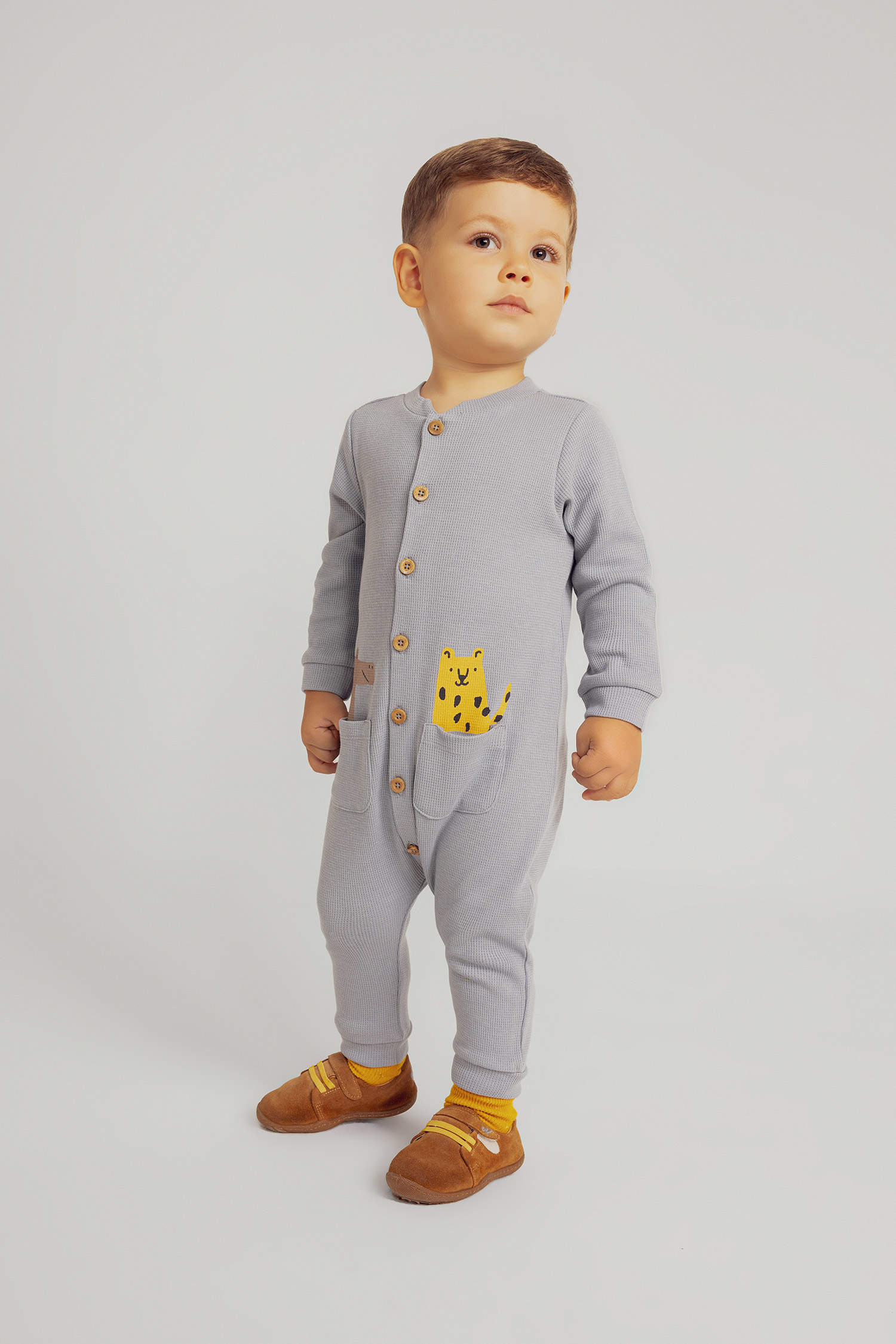 Baby Boy Navy Blue and White Formal Jumpsuit Rompers in India