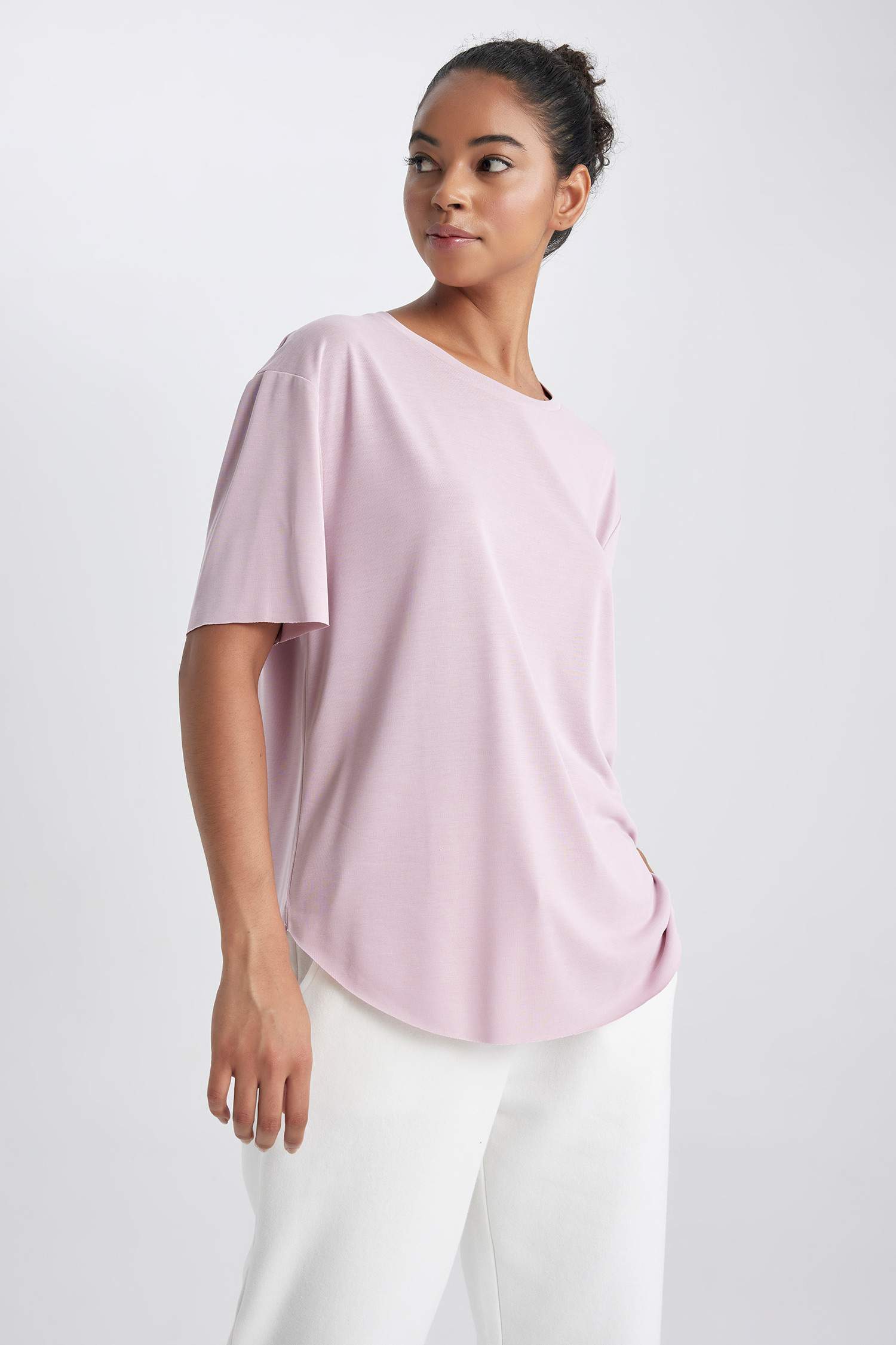 DeFactoFit Oversize Premium Crew Neck Sports T-Shirt