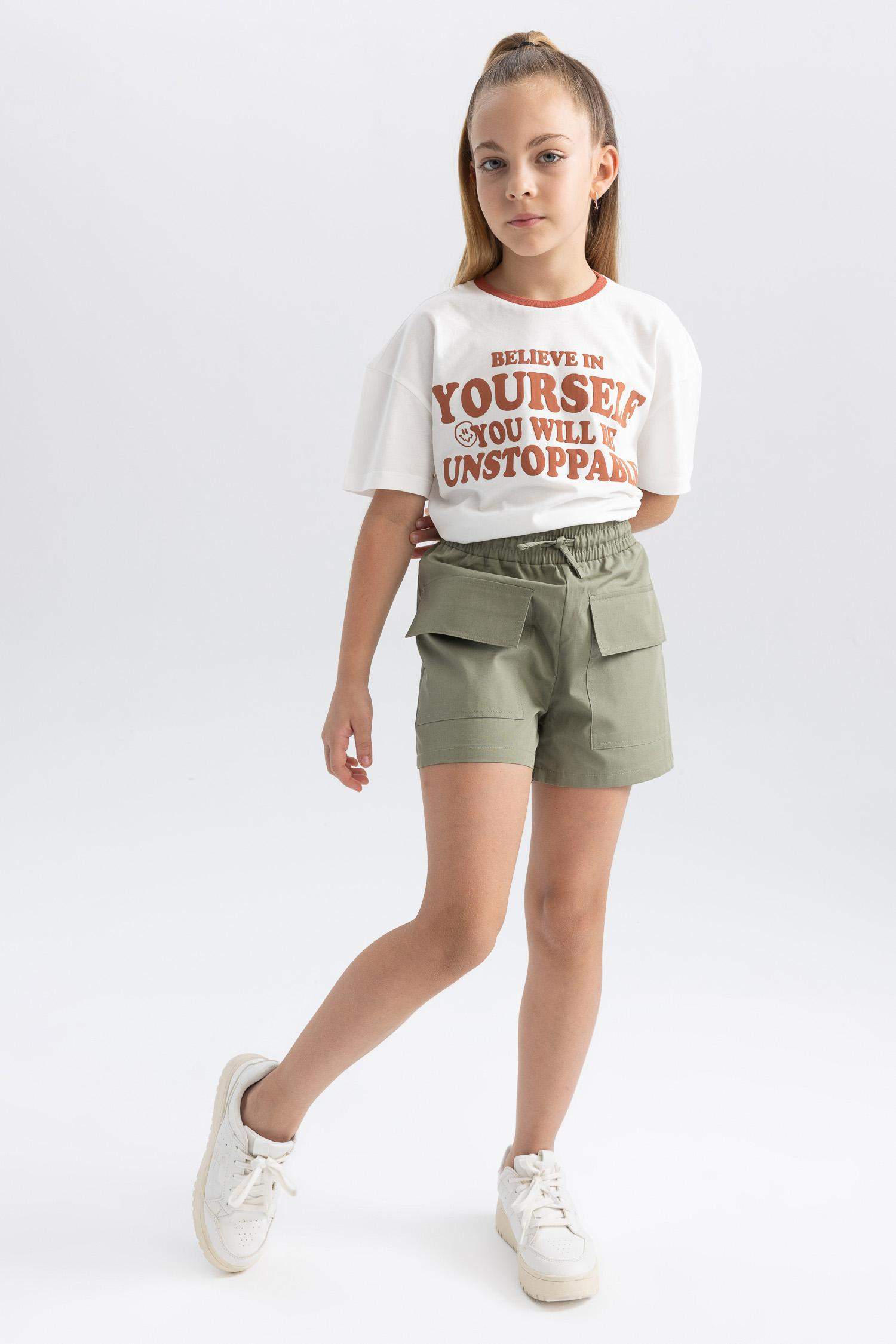 Girl Cargo Fit Shorts