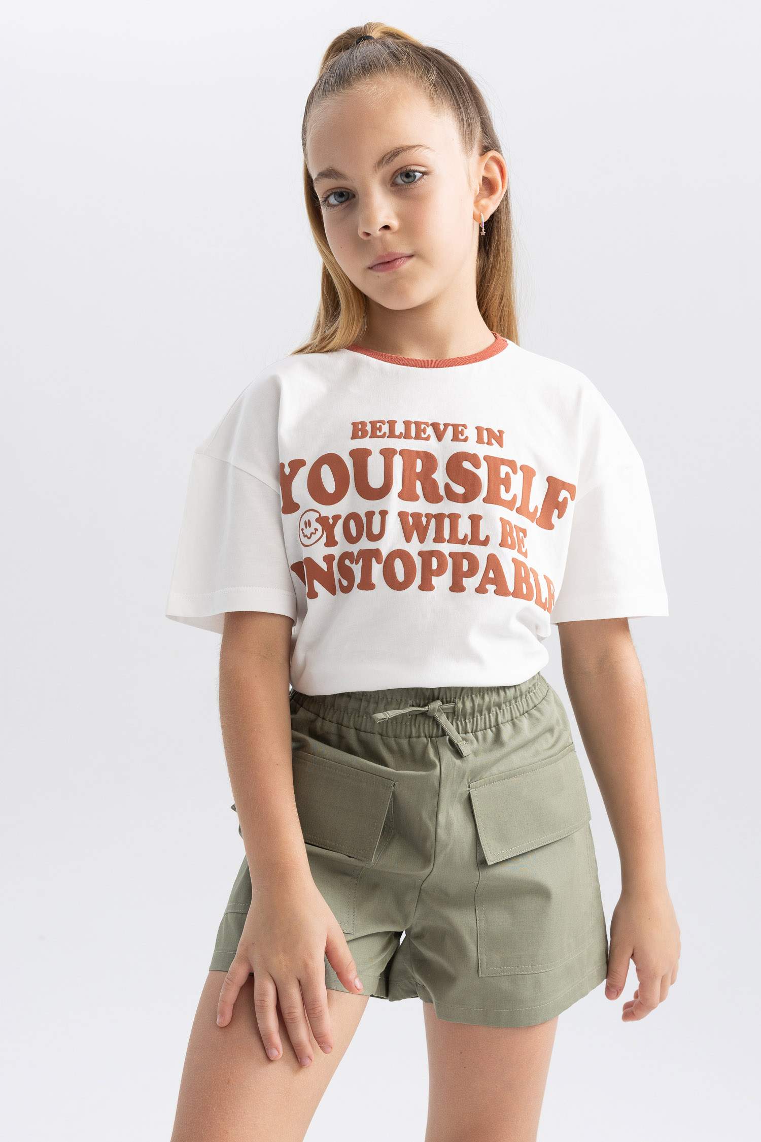 Girl Cargo Fit Shorts