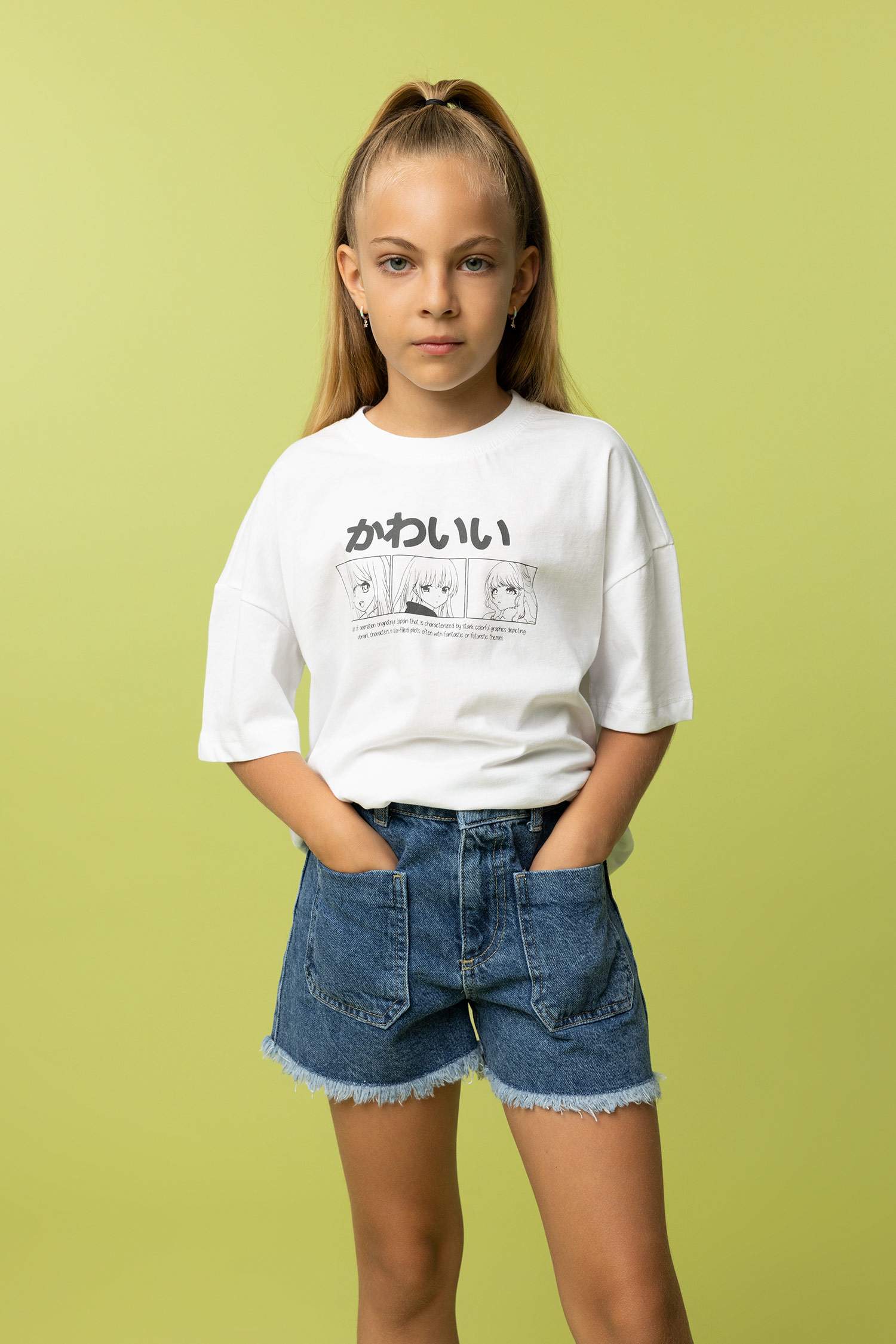 Қыздарға Қысқа жеңді футболка