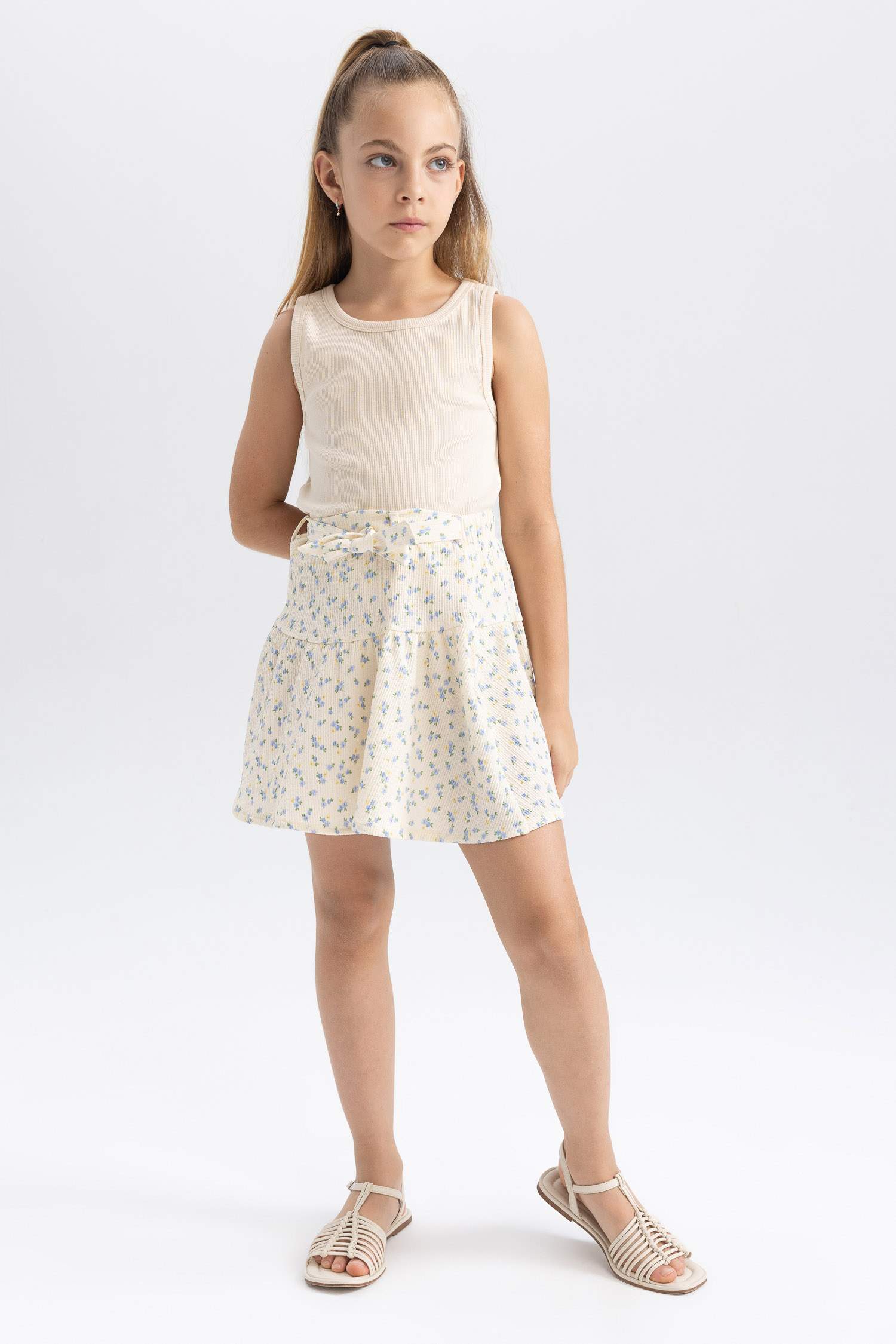 Jupe En Tricot Coupe régulière pour Fille