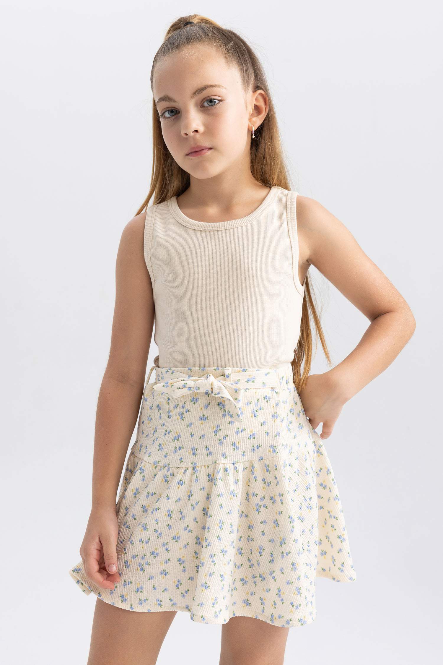 Jupe En Tricot Coupe régulière pour Fille