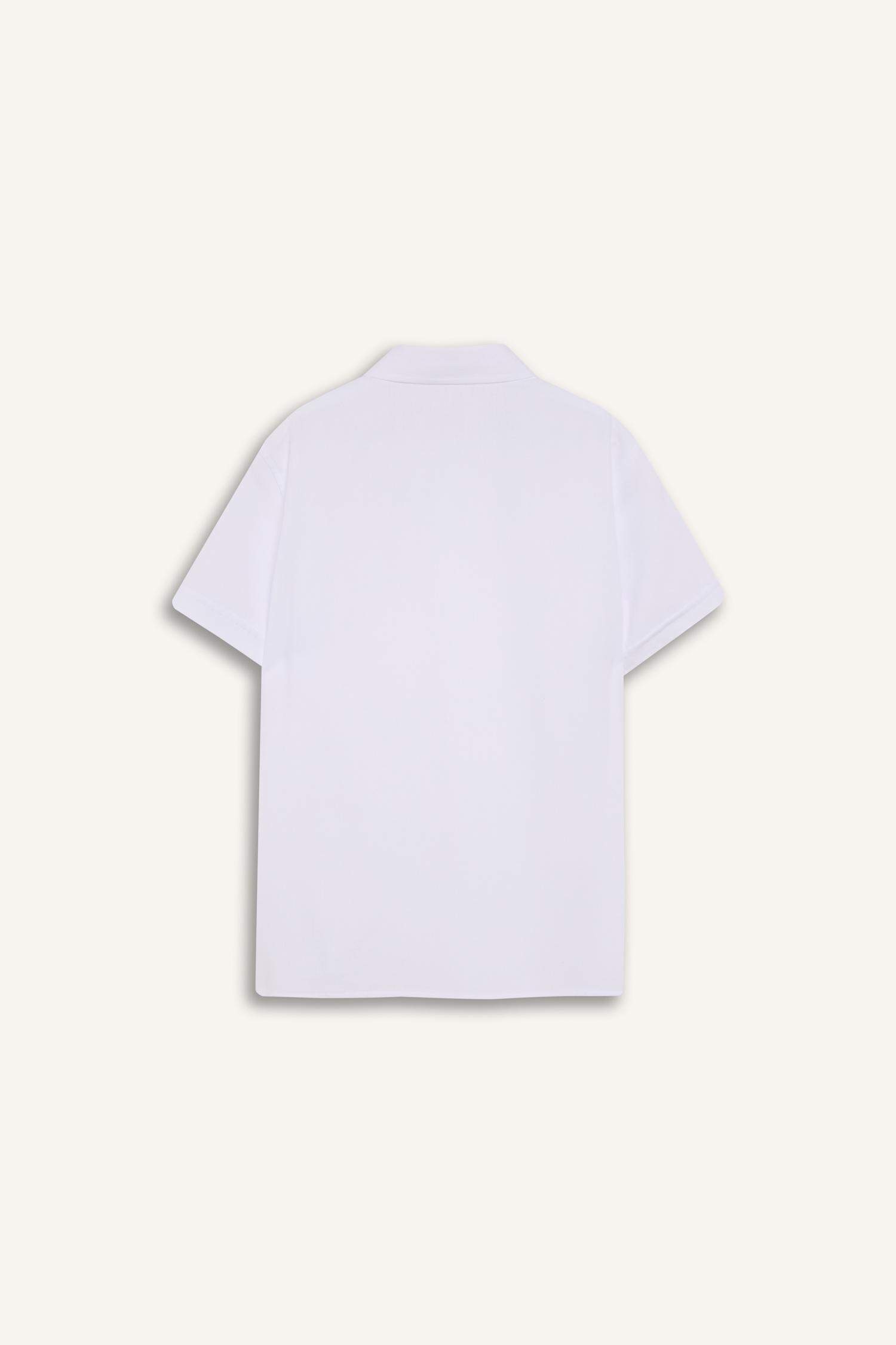 Chemisier À Manches Courtes Col Polo Garçon