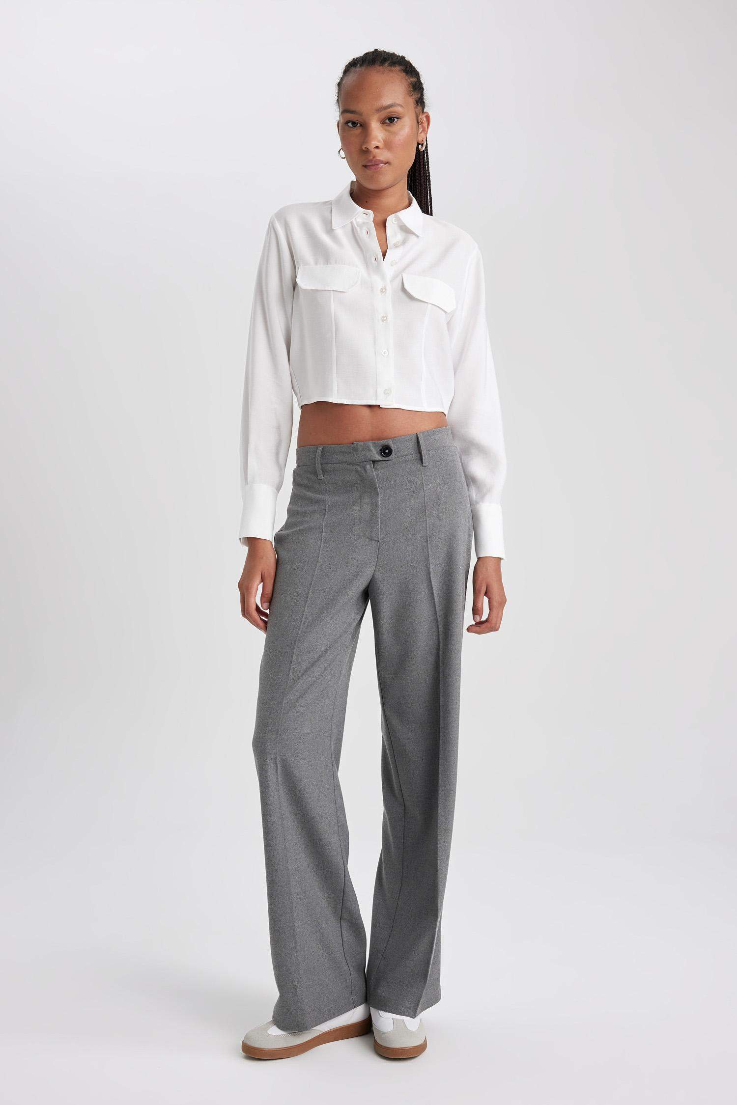 Брюки широкие стандартного кроя