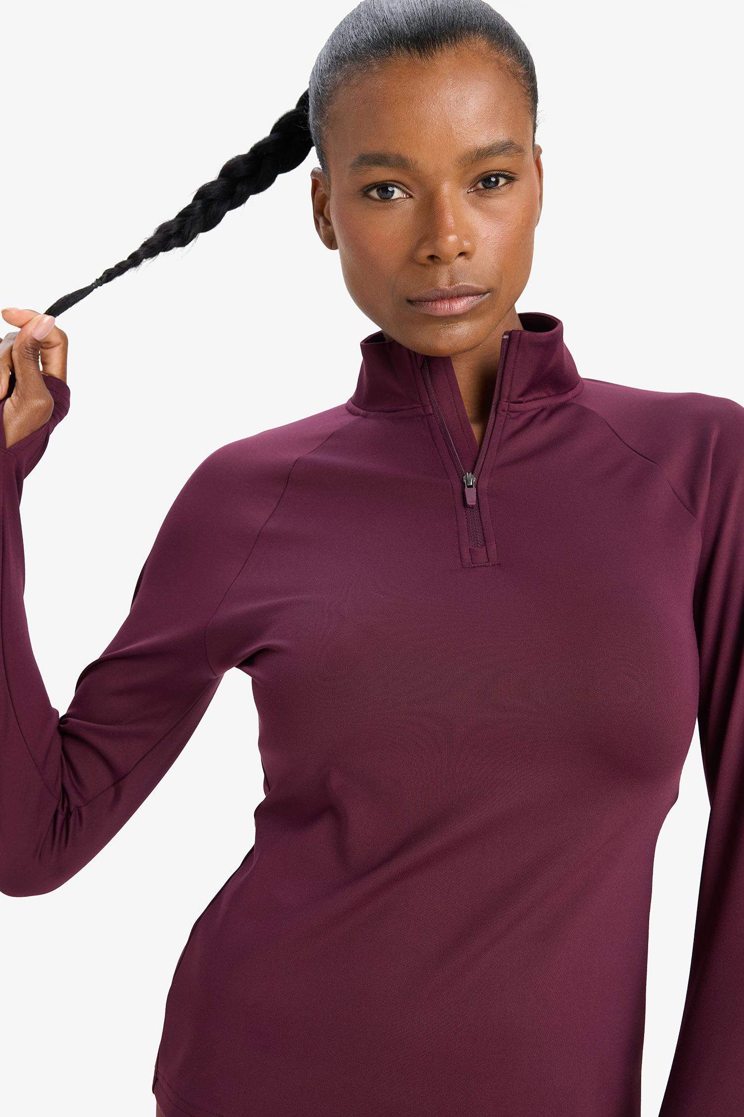 DeFactoFit Standart Fit Dik Yaka Fermuarlı İçi Yumuşak Tüylü Sporcu Uzun Kollu Tişört