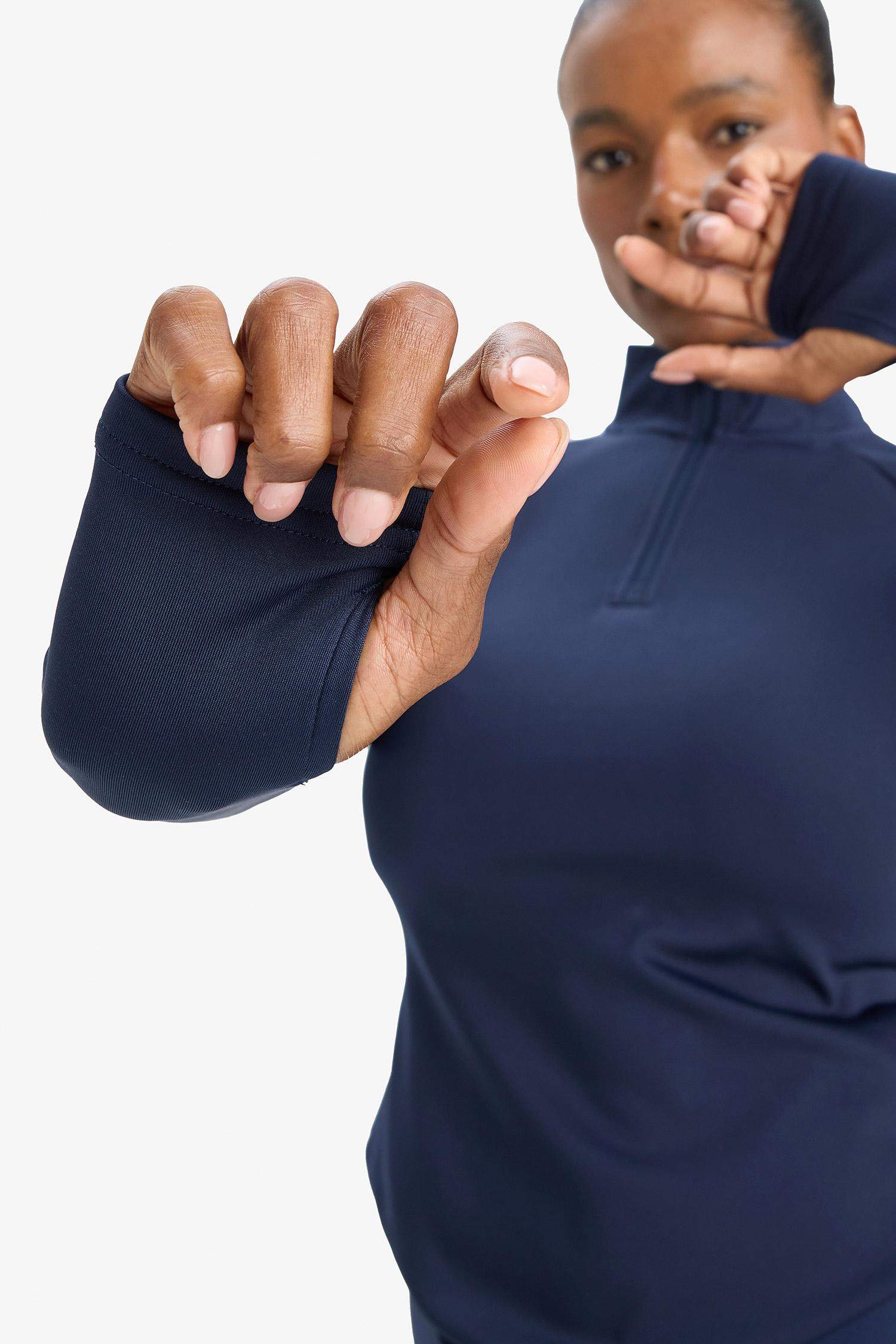 DeFactoFit Standart Fit Dik Yaka Fermuarlı İçi Yumuşak Tüylü Sporcu Uzun Kollu Tişört