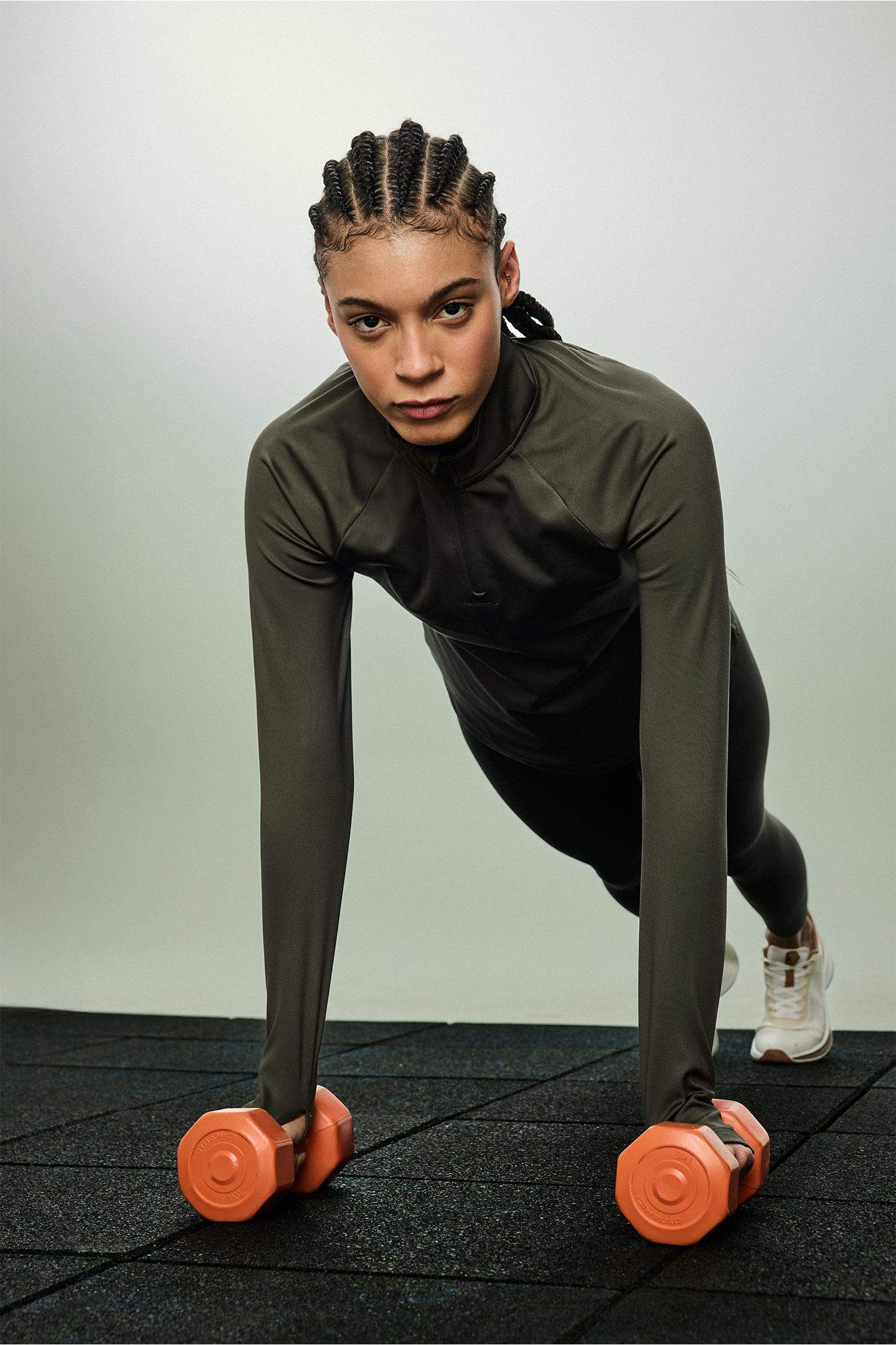 Standard Fit Stand Collar Sports Long Sleeve T-Shirt