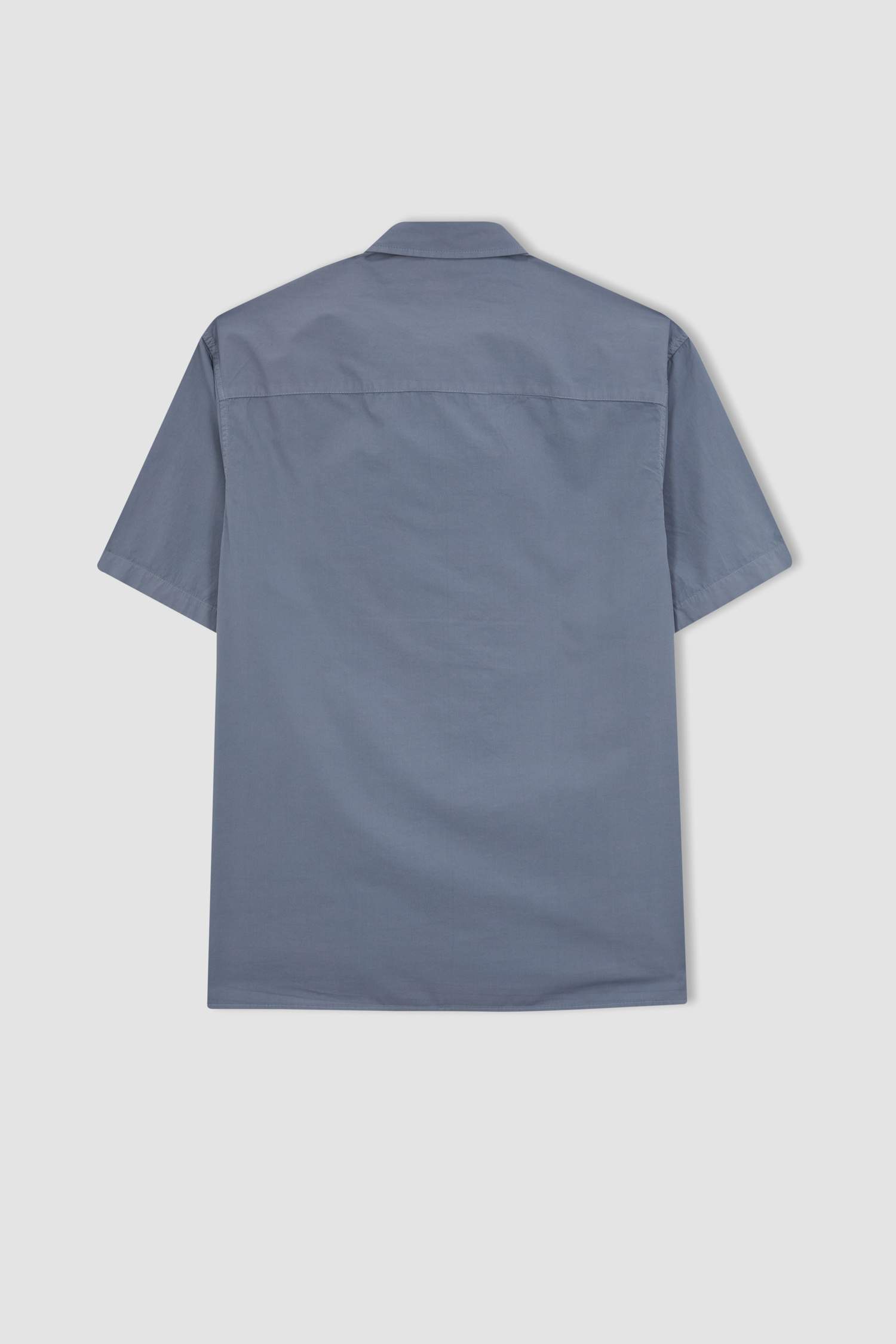 قميص قطن نص ردن قصة مريحة