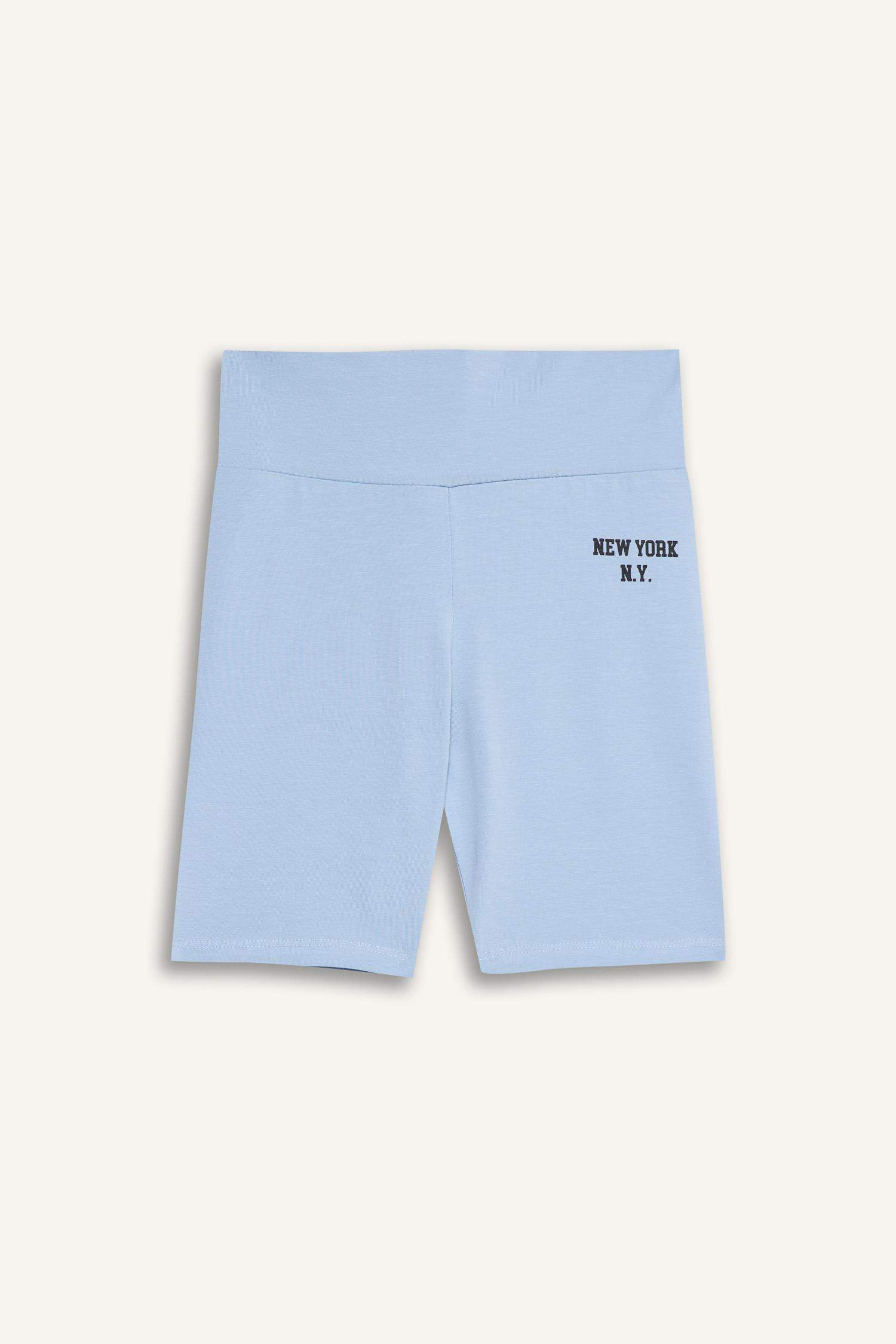 Girl Printed Biker Leggings