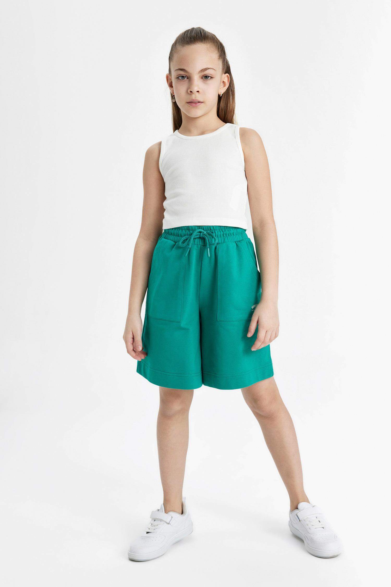 Girl Sweatshirt Fabric Shorts