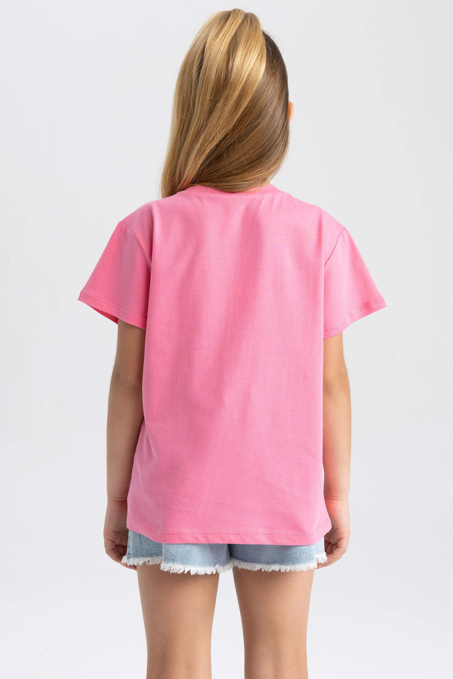 Pink GIRLS & TEENS Girl Regular Fit Short Sleeve TShirt 2896344 DeFacto
