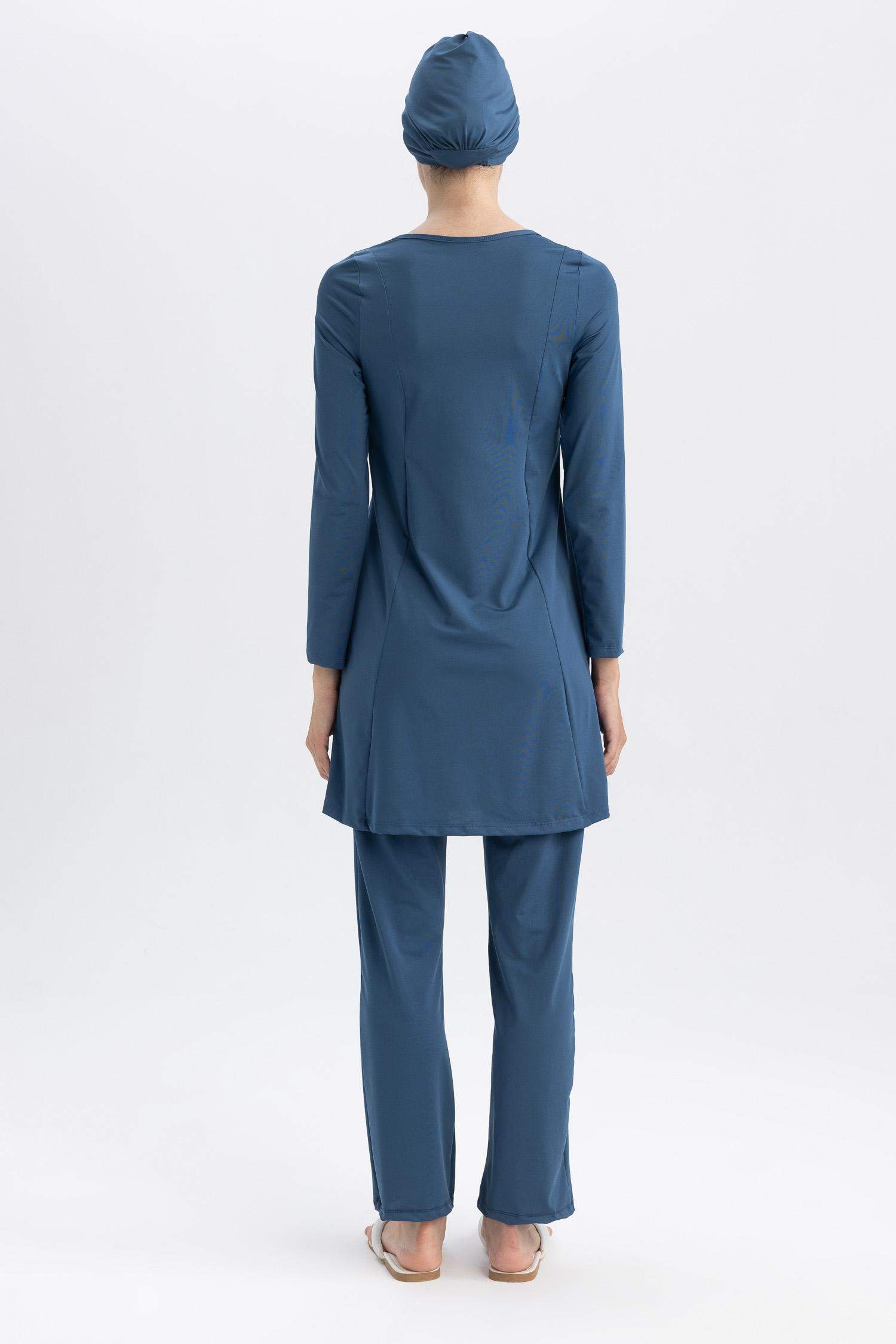 بوركيني بقصة عادية من 3 قطع