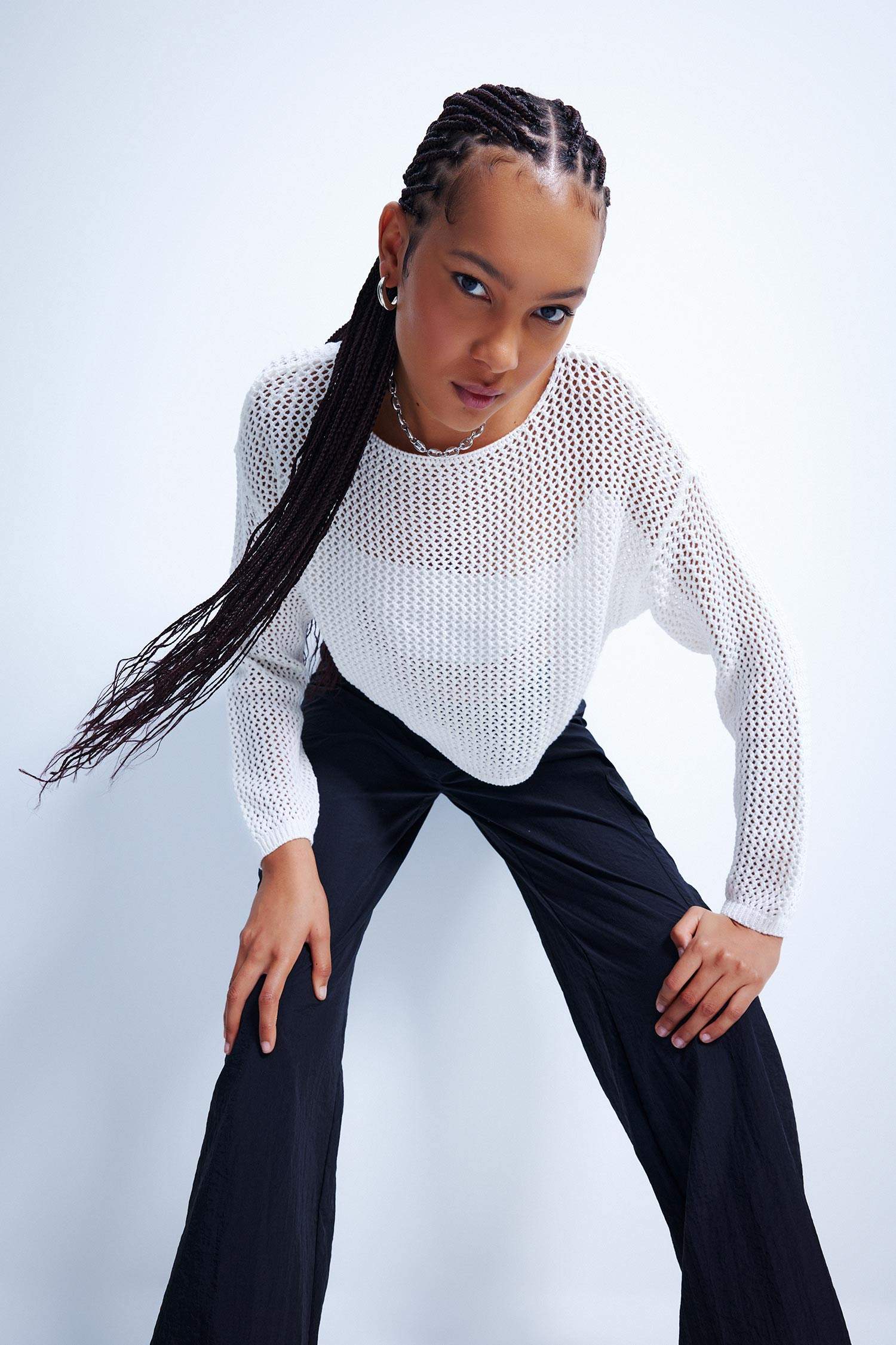 بلوز صوف قصة عادية بياخة قارب