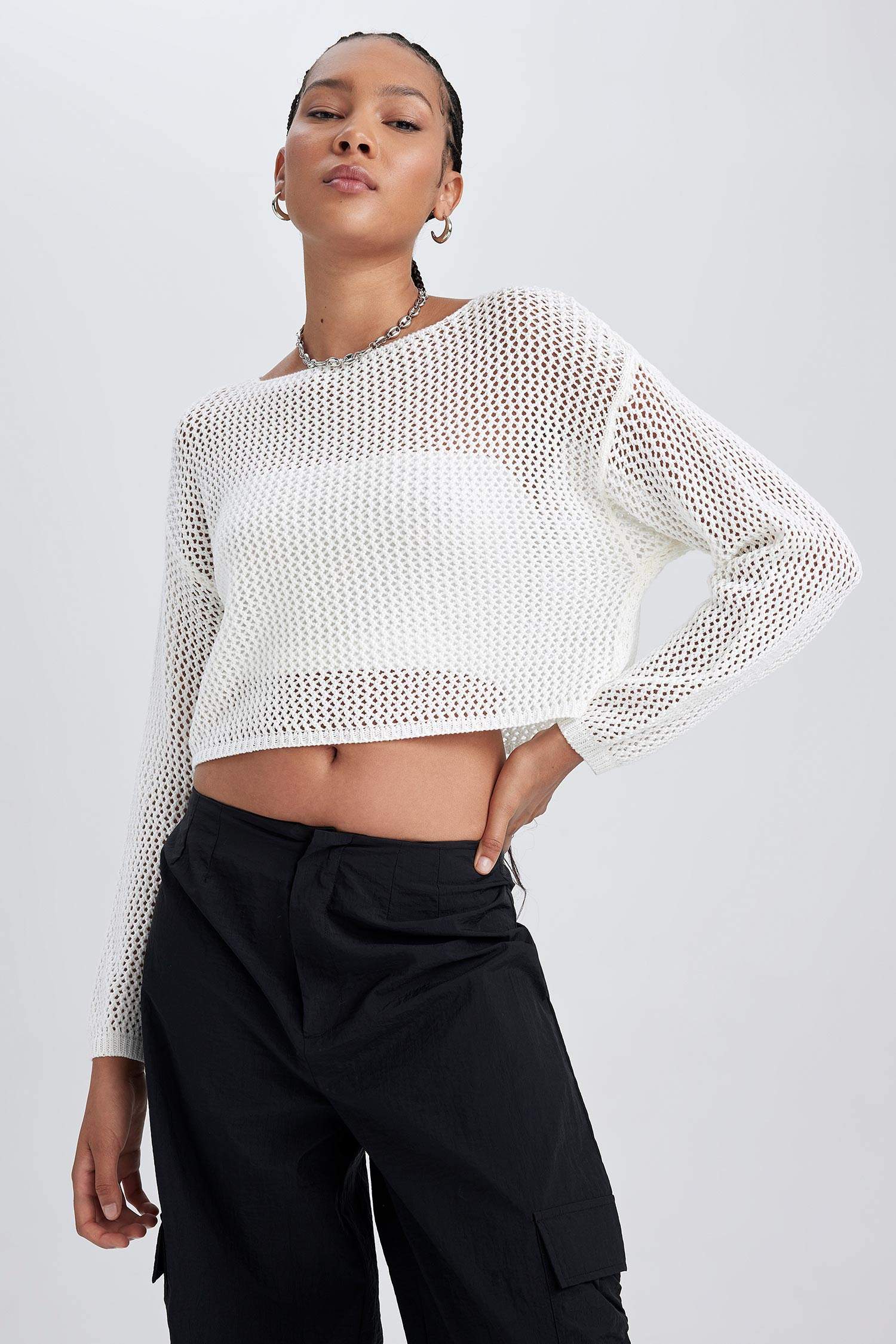 بلوز صوف قصة عادية بياخة قارب