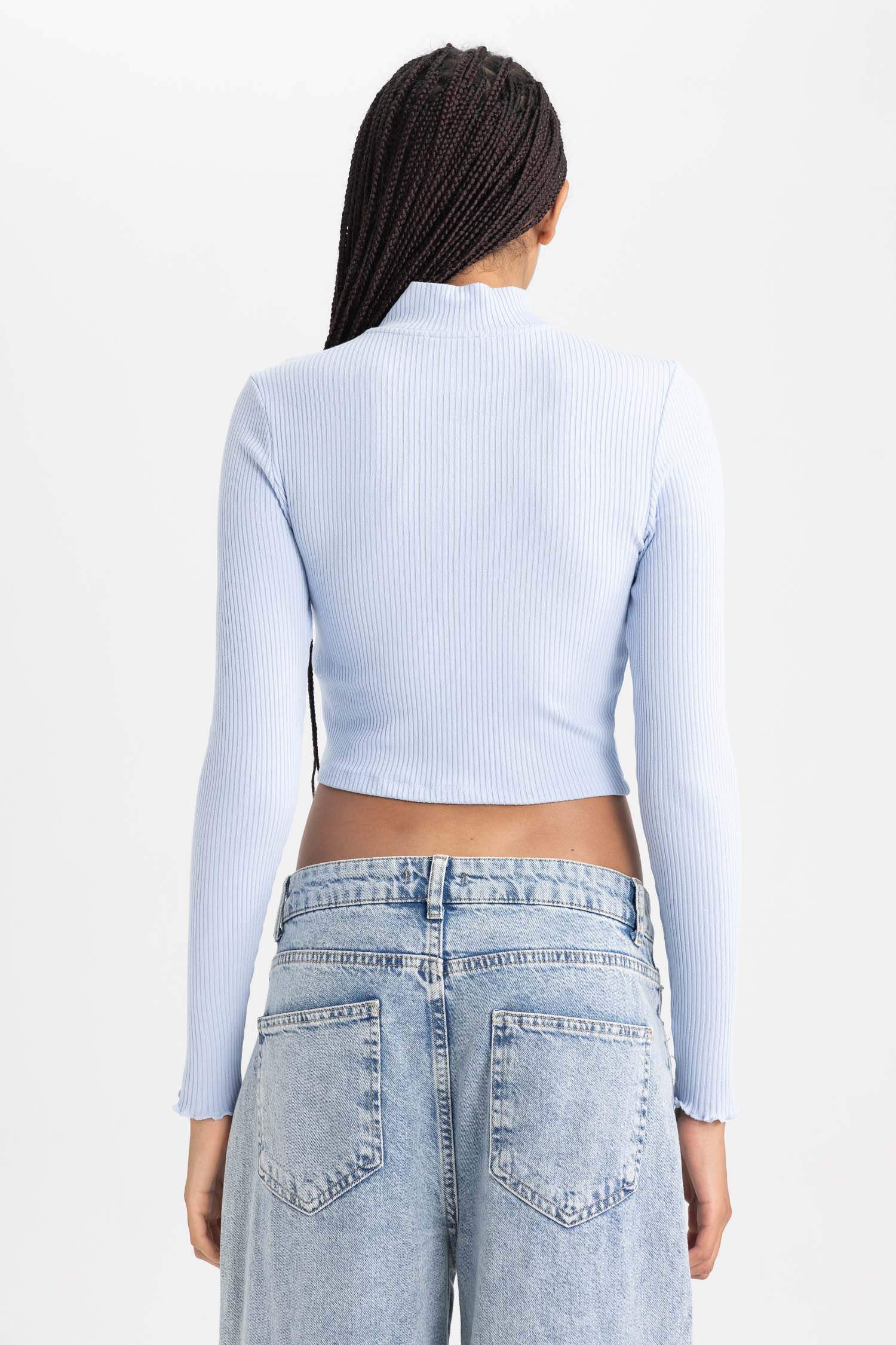 Cardigan Coupe Slim Demi-col de tortue