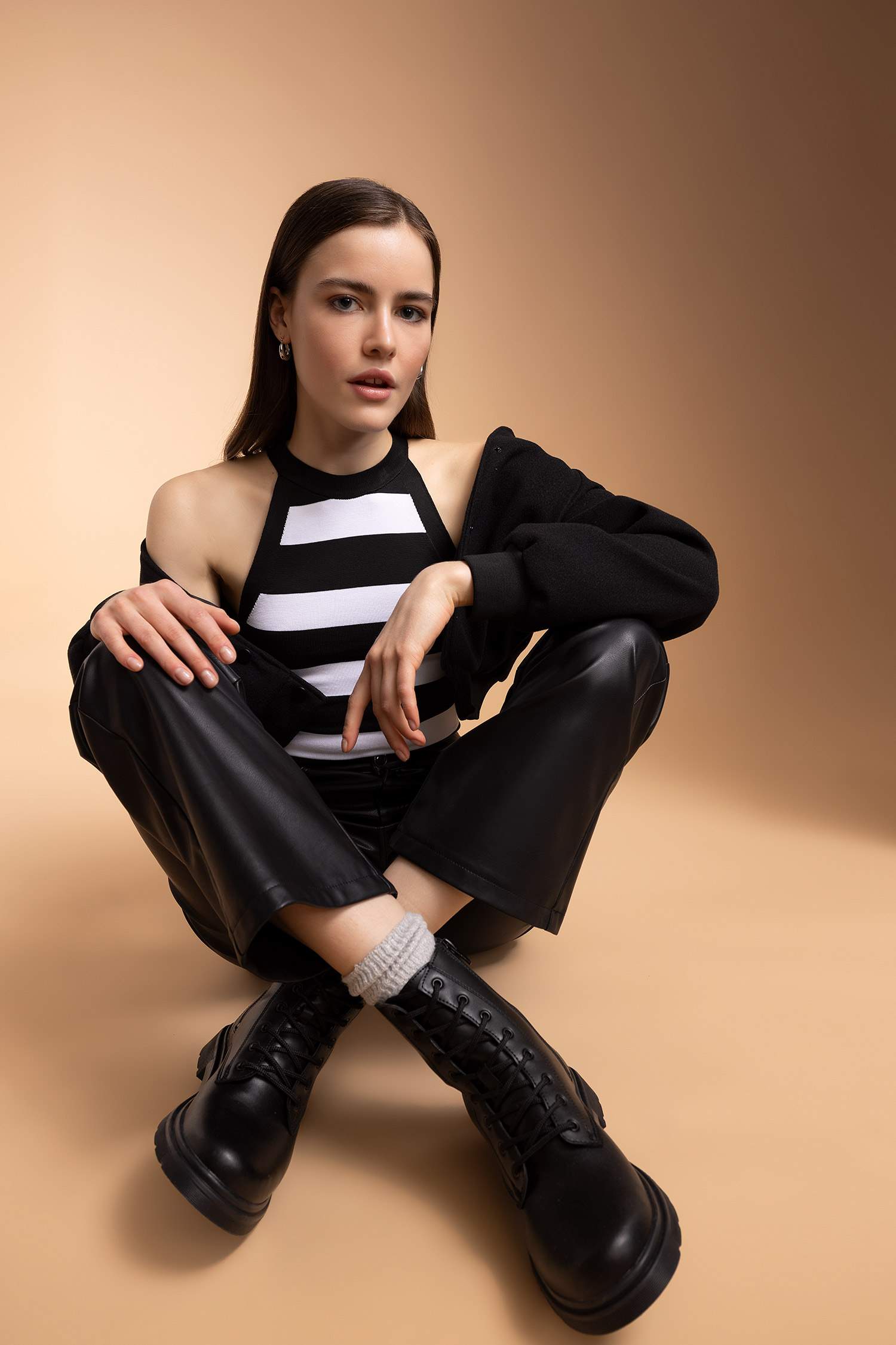 Ботинки из искусственной кожи для женщин