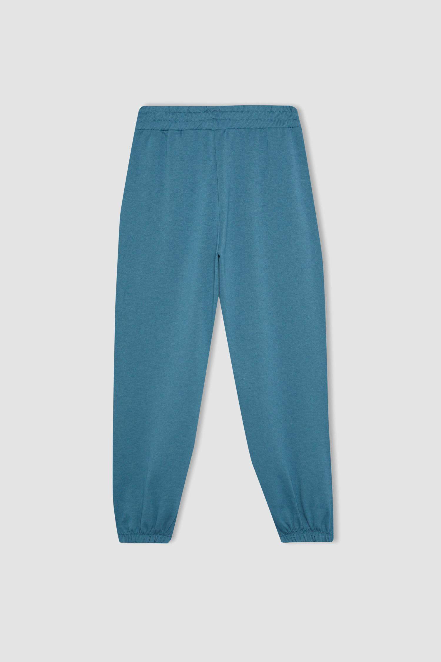 بنطلون بجامة رياضي اوفر سايز بجيب من DeFactoFit