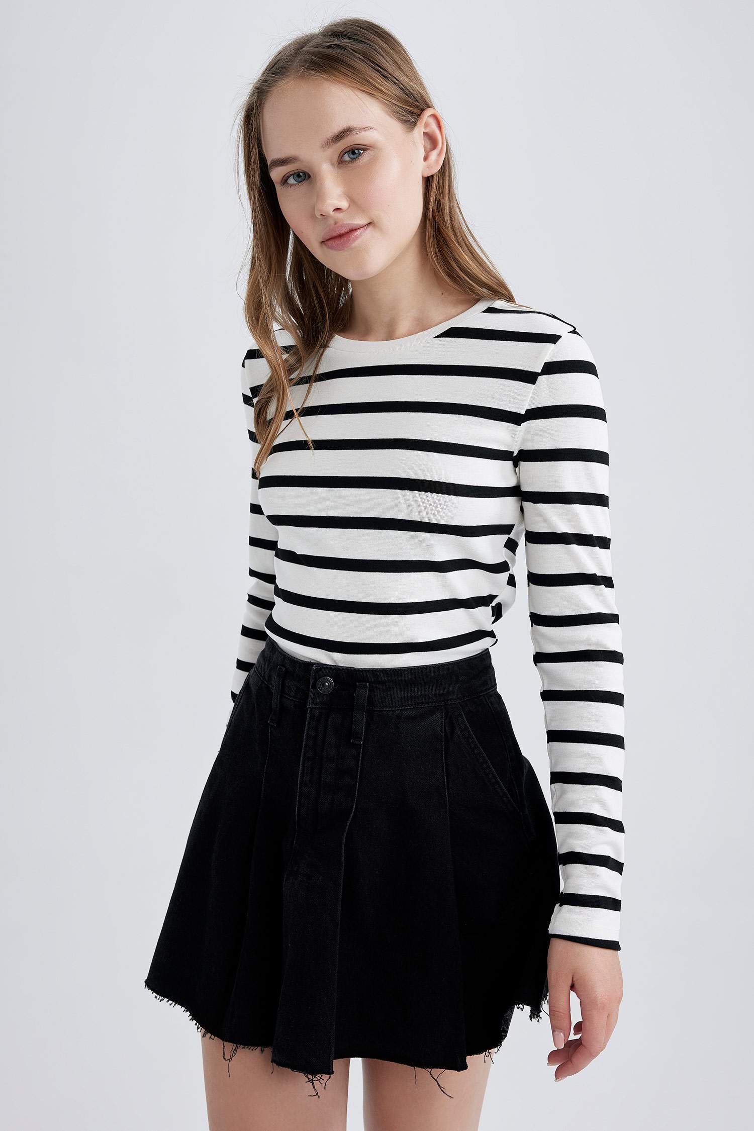 Slim Fit Ribana Long Sleeve T-Shirt