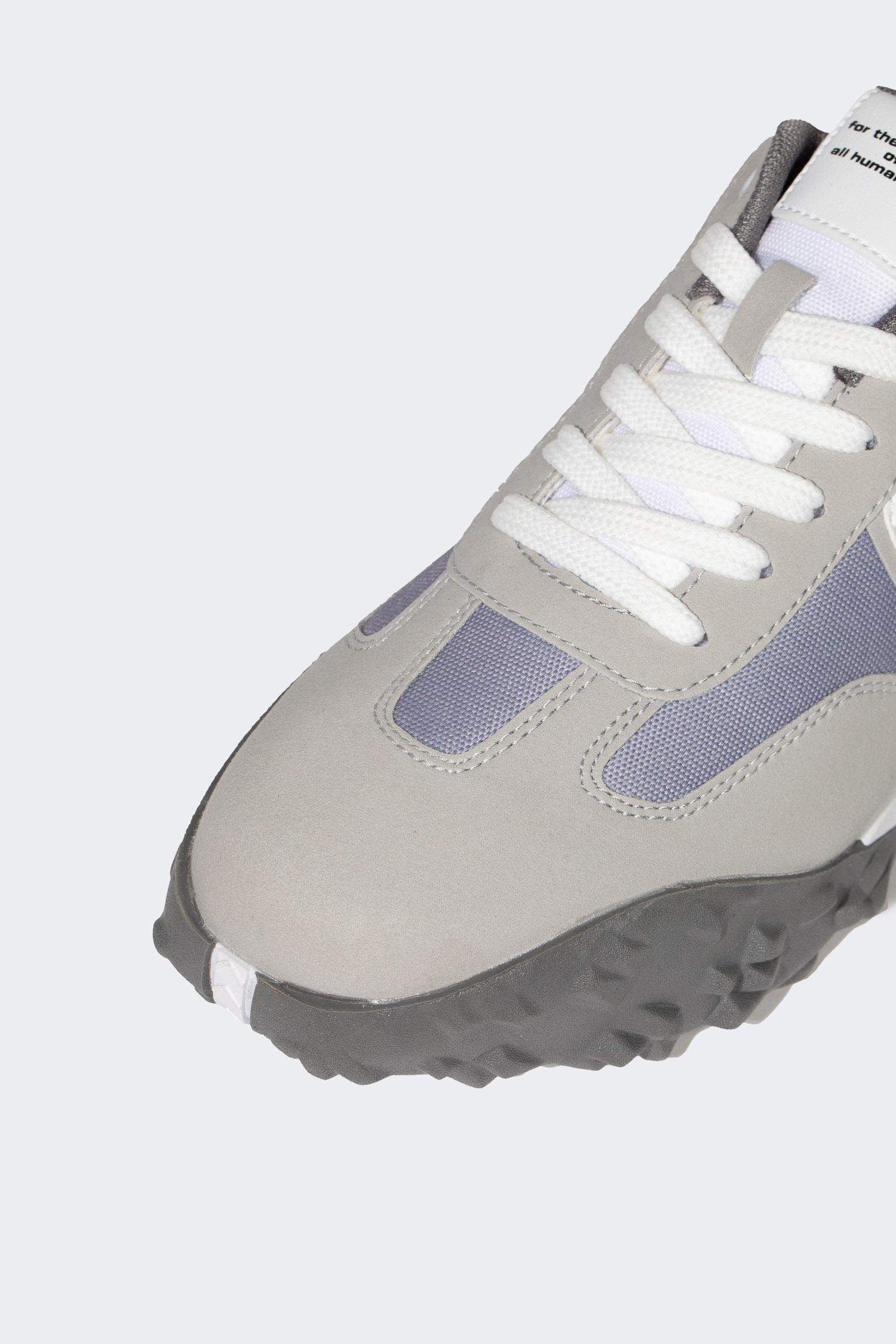 سنيكرز رجالي جلد صناعي برباط بكعب مسنن