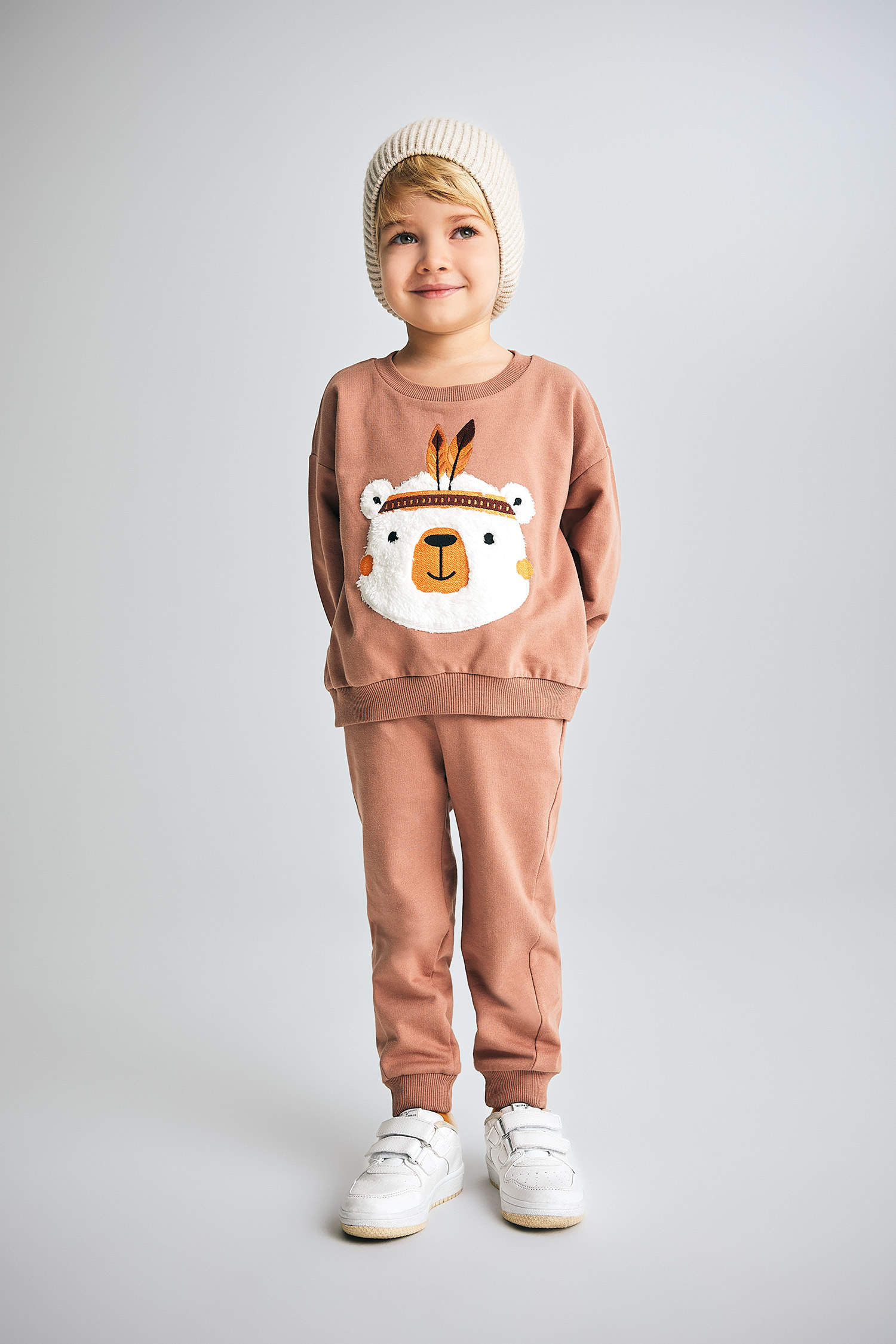 Bébé Garçon Pantalon De Survêtement & Sweat-Shirt À Capuche À Lettres  Dégradé À Poche Kangourou, Mode en ligne