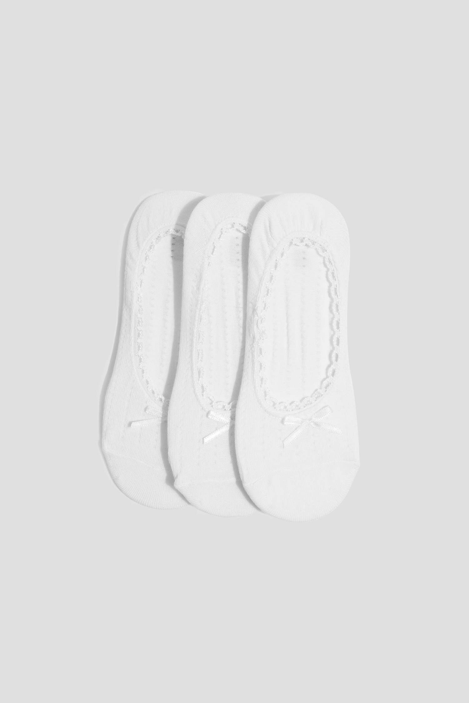 Kadın Görünmez 3'lü Pamuklu Babet Çorap