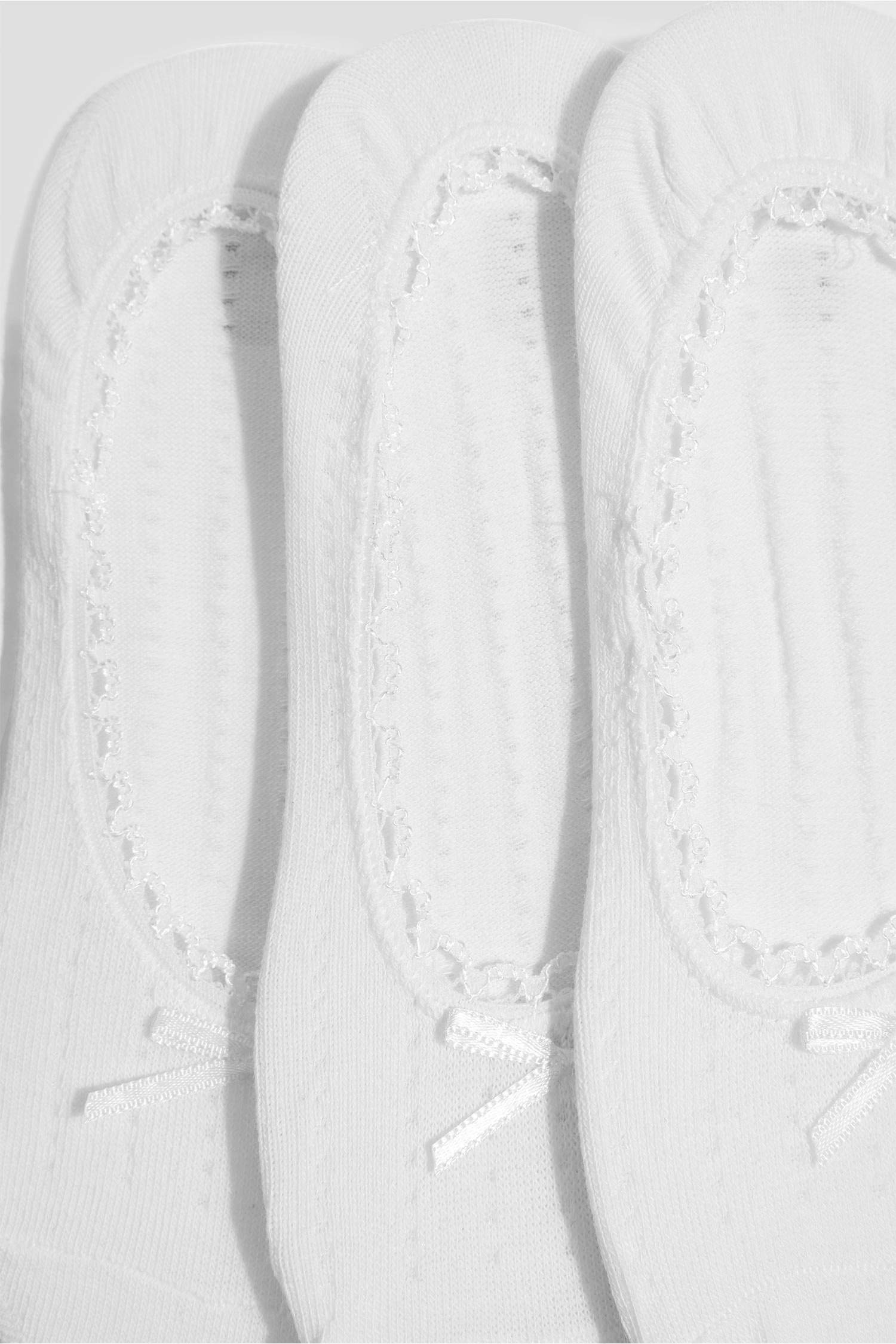 Kadın Görünmez 3'lü Pamuklu Babet Çorap