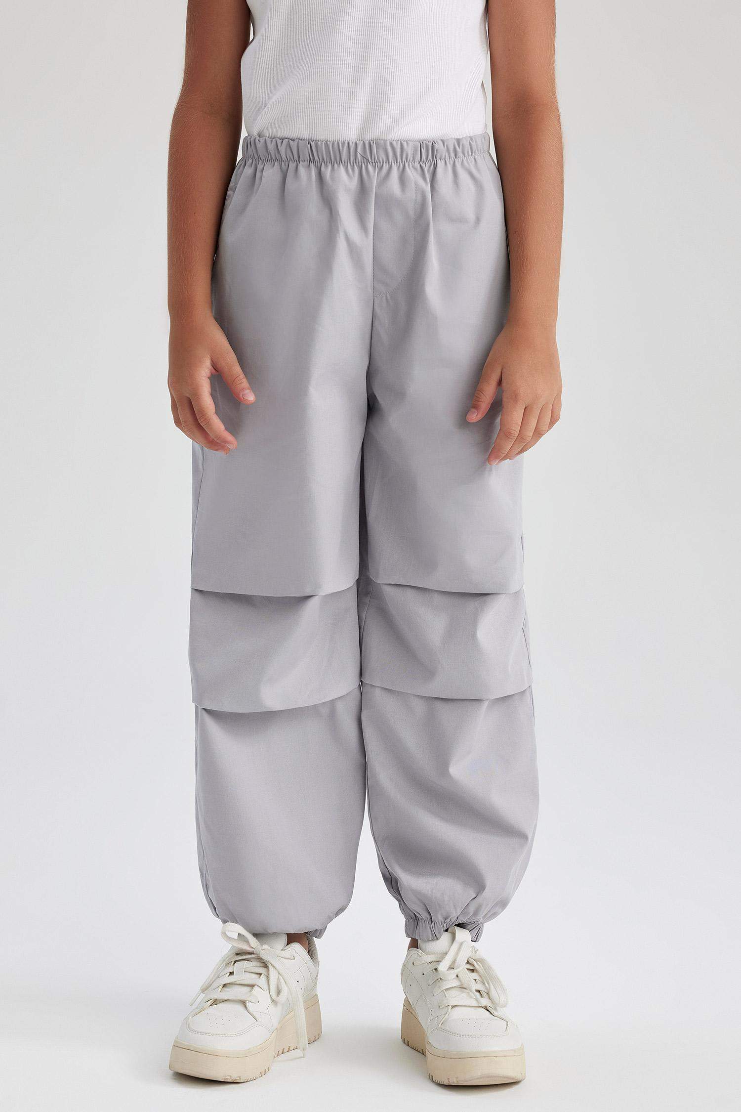 Girl Parachute Cotton Trousers