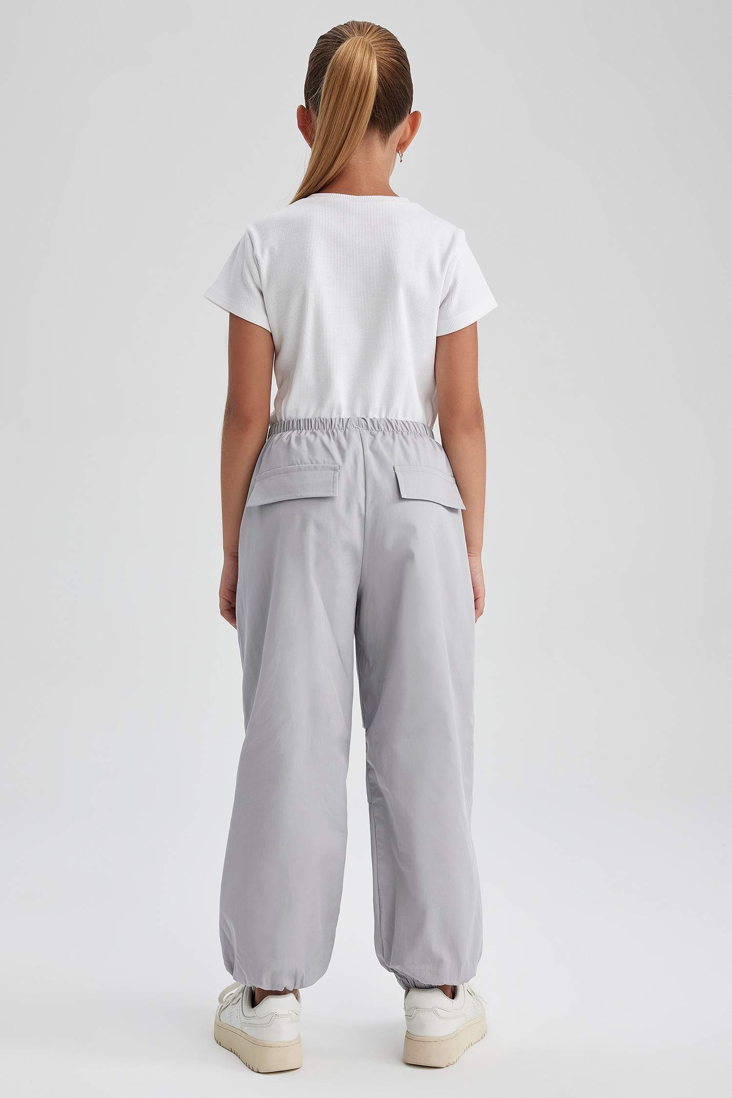 Girl Parachute Cotton Trousers