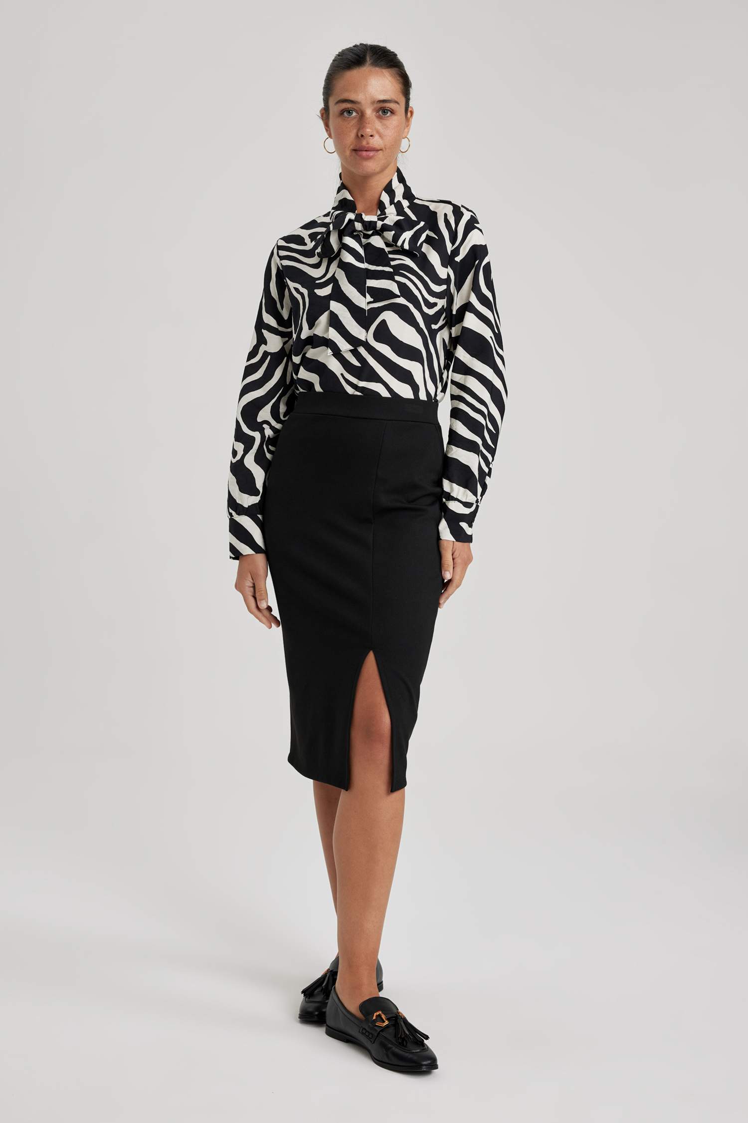 بلوزة كم طويل قصة عادية