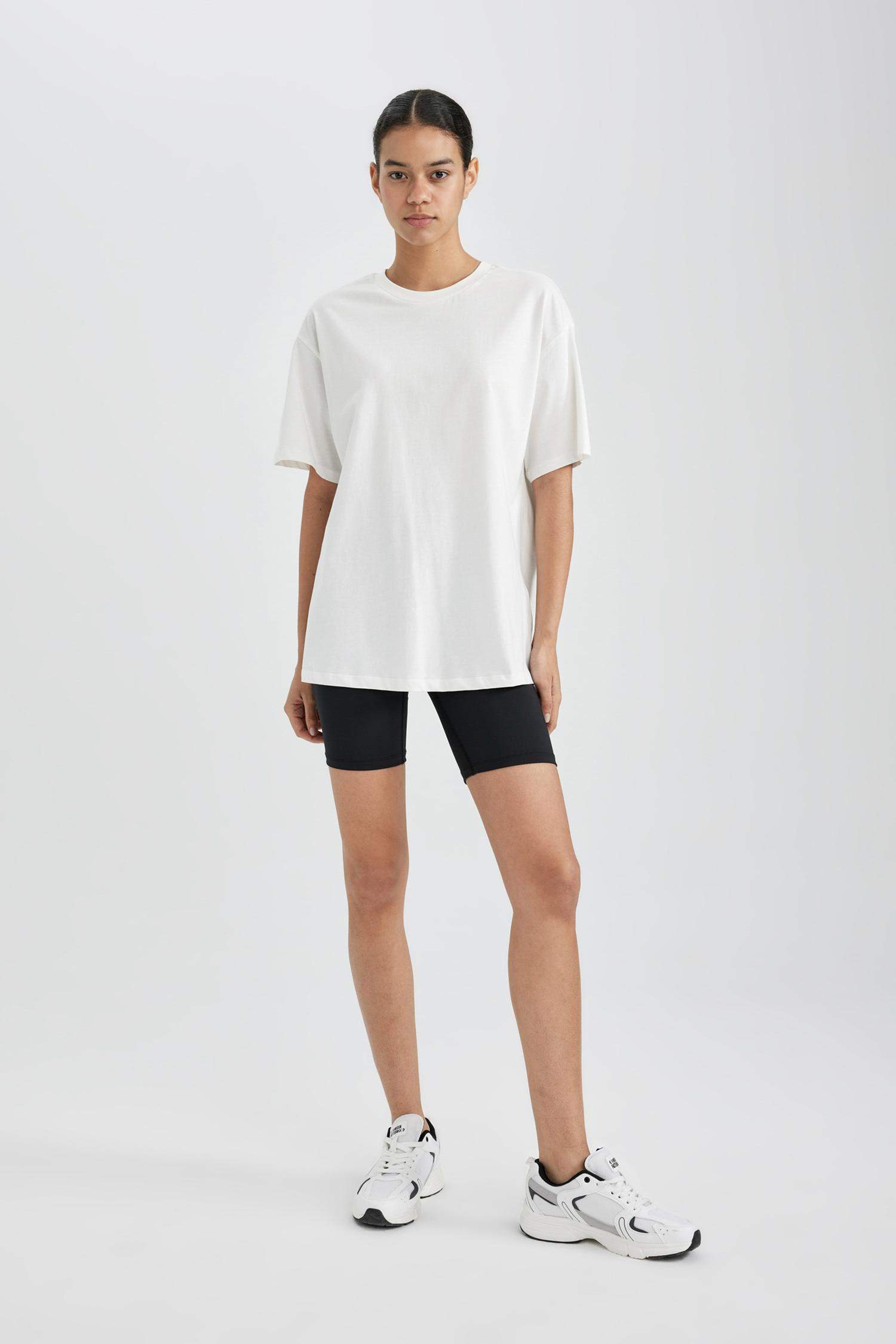 DeFactoFit Oversize Fit Crew Neck Sports T-Shirt