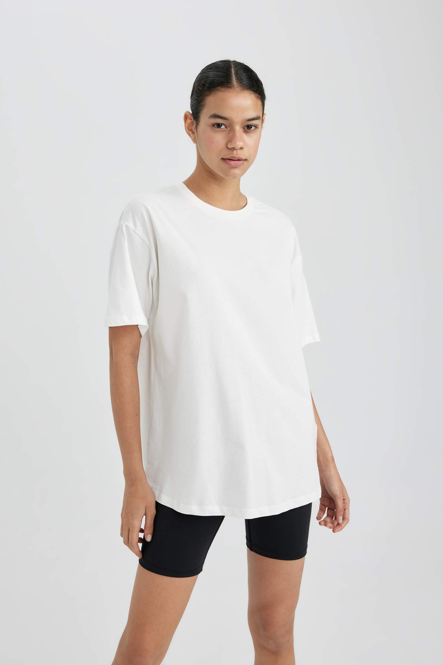 DeFactoFit Oversize Fit Crew Neck Sports T-Shirt