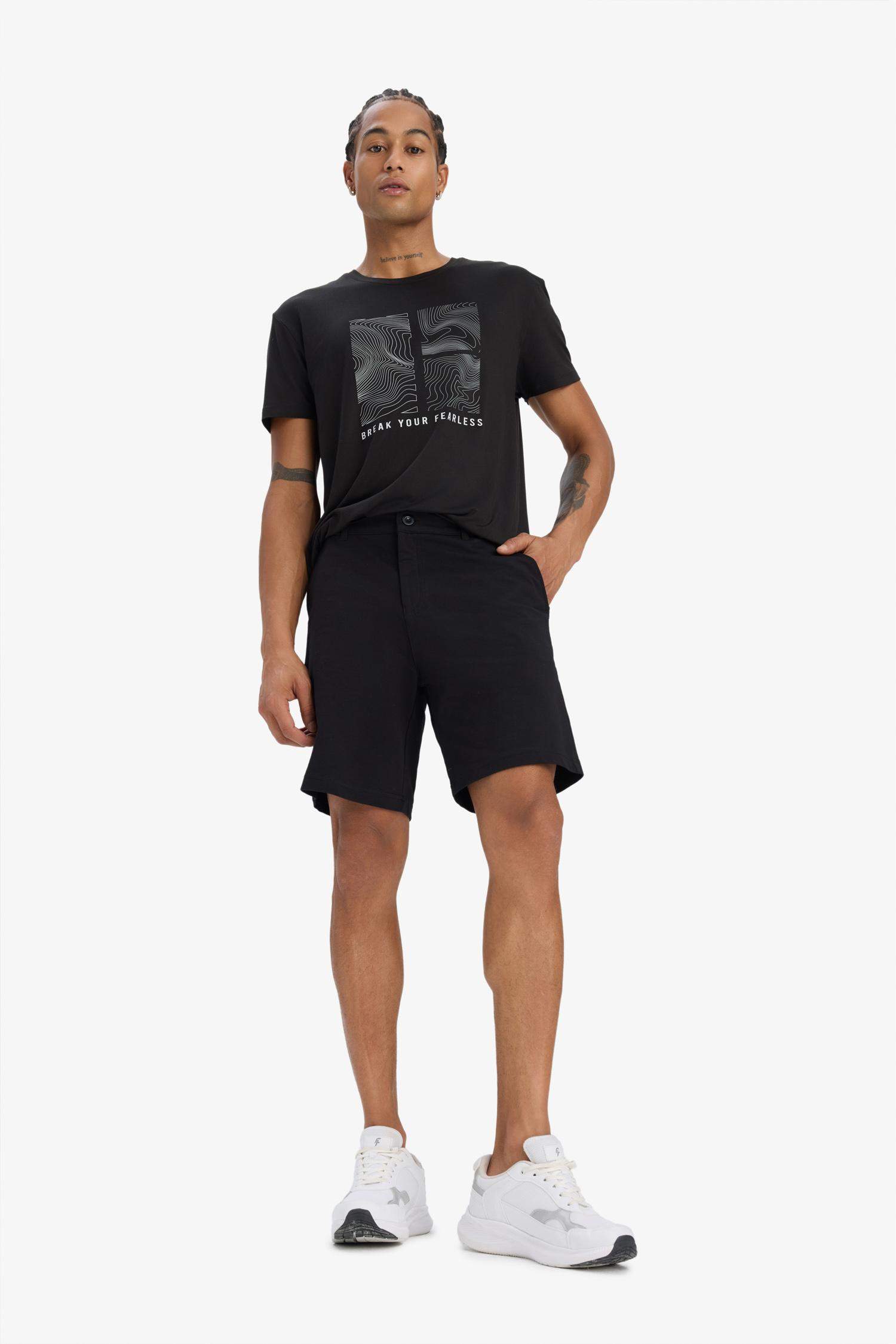 DeFactoFit Standart Fit Sporcu Kısa Paça Şort