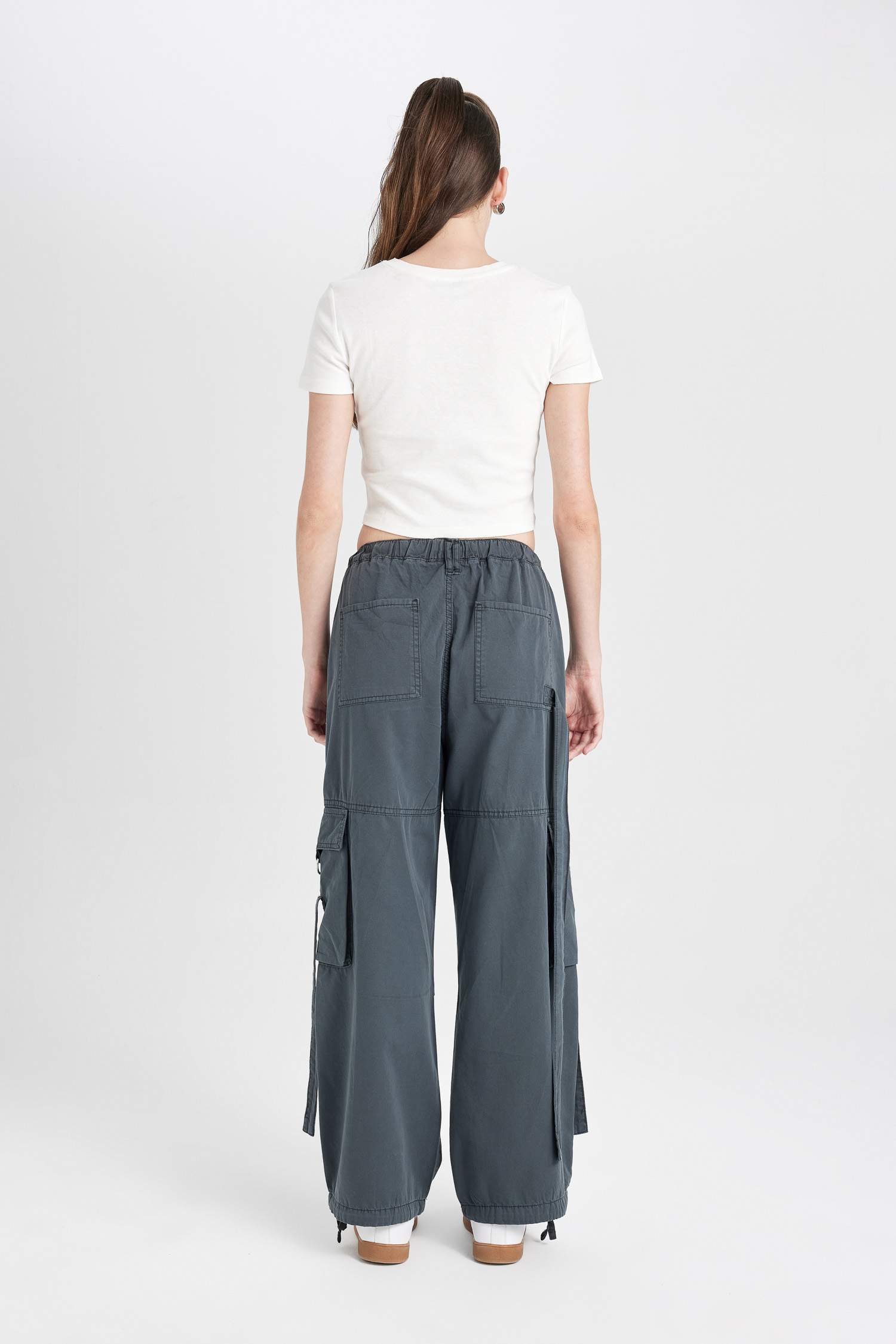 Coool кең аяқ габардин Шалбар