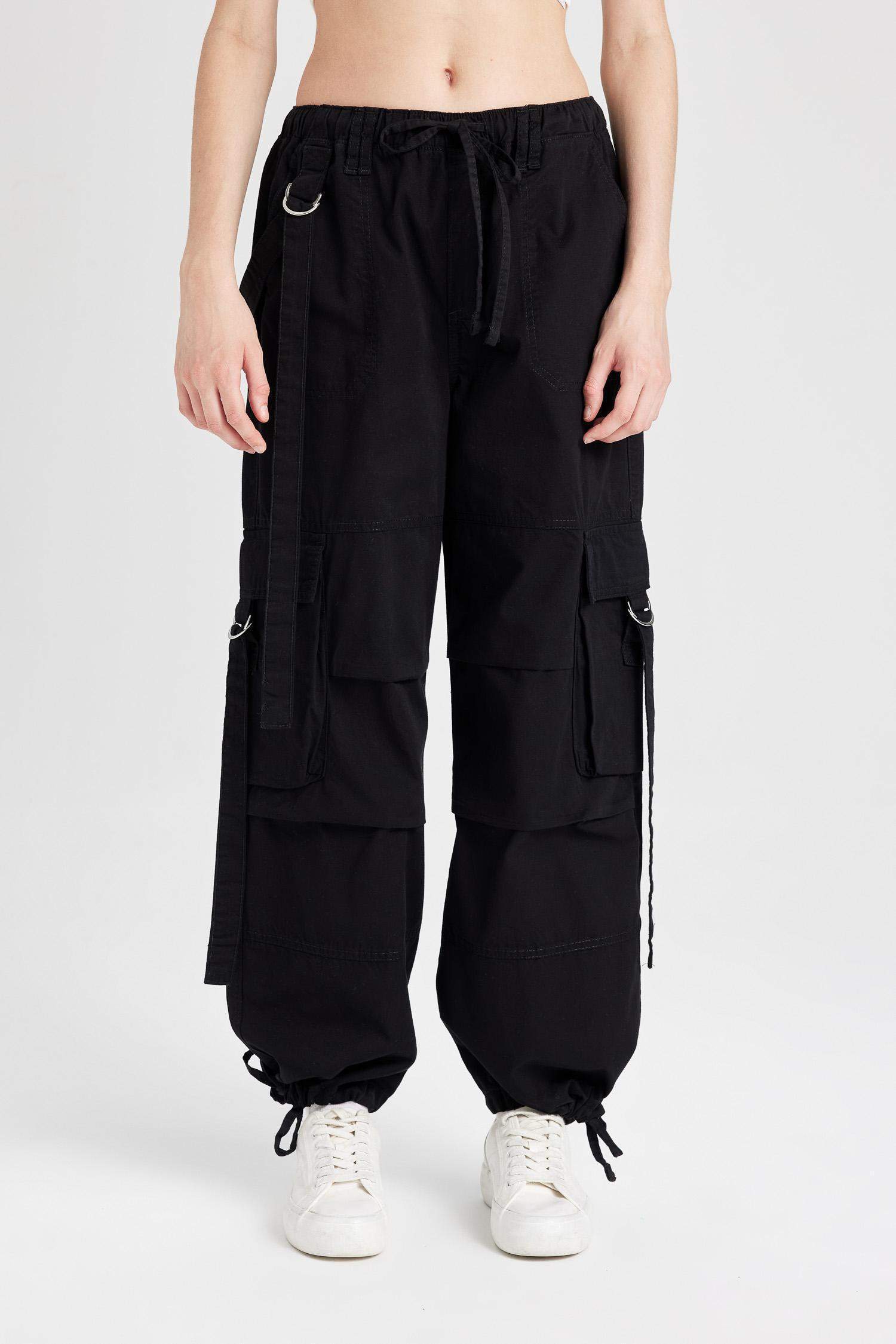 Брюки базовые Wide Leg со средней талией из габардина, Coool