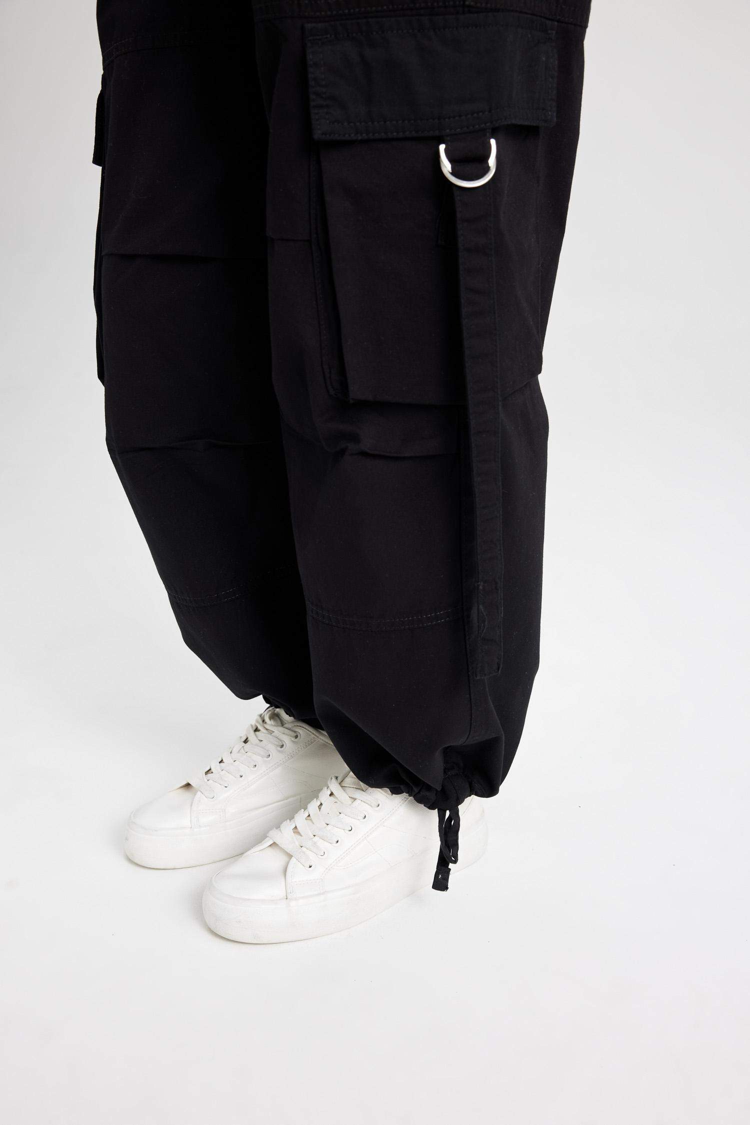 Брюки базовые Wide Leg со средней талией из габардина, Coool