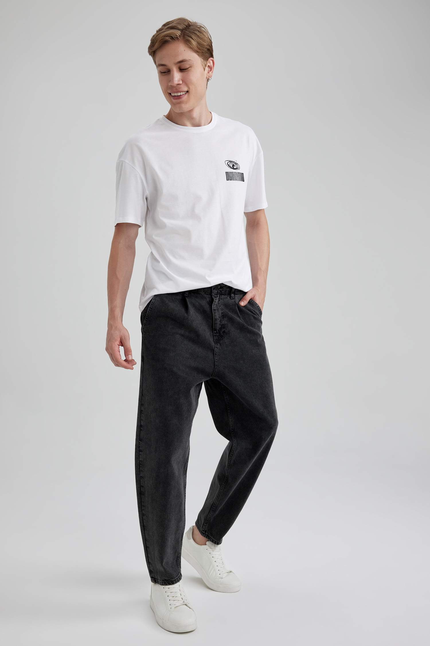 Anthracite Man Balloon Fit Jean Pants 2891612 | DeFacto