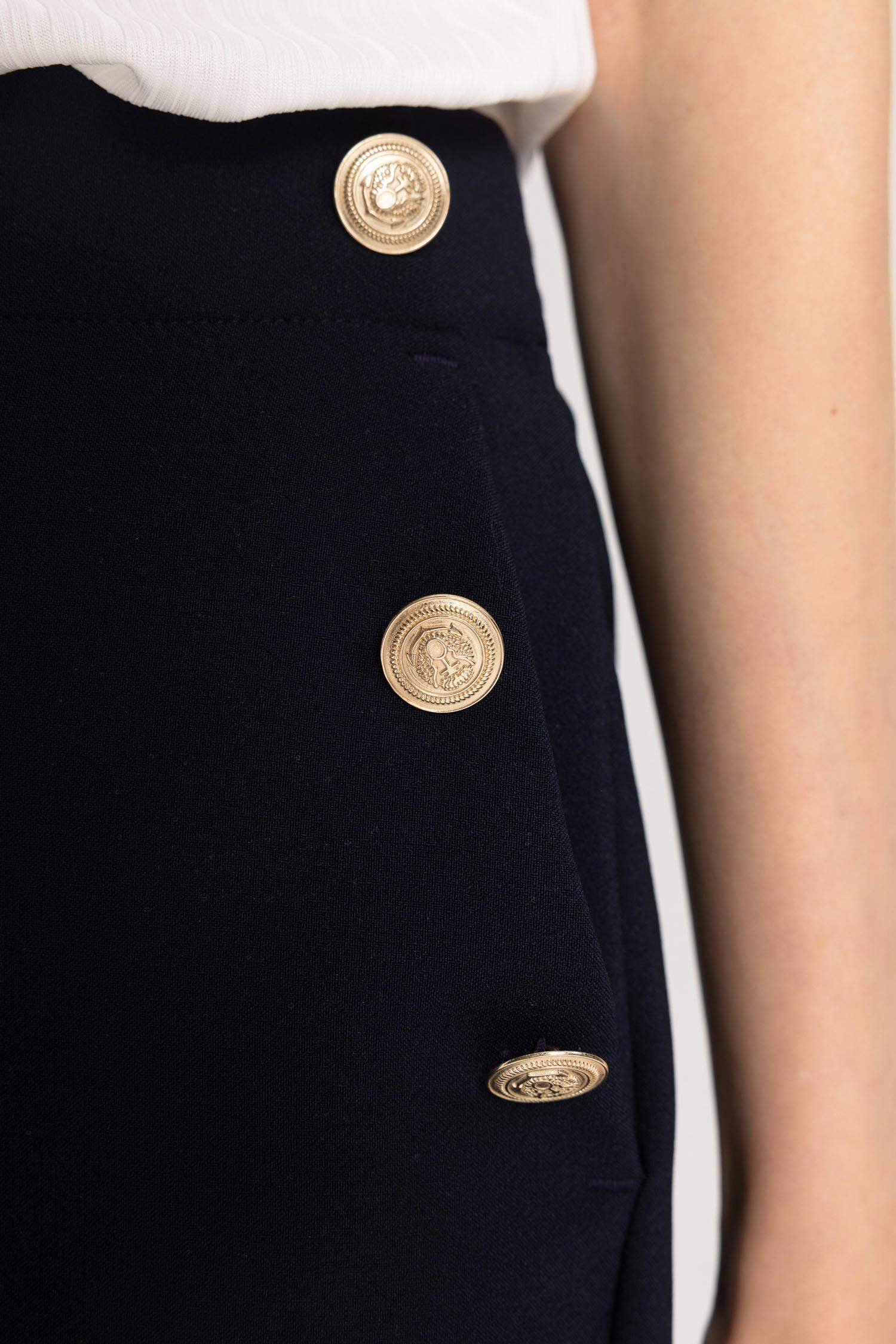 Carrot Fit Havuç Kalıp Kumaş Pantolon Basic Düz Cepli Yüksek Bel Düz Paça