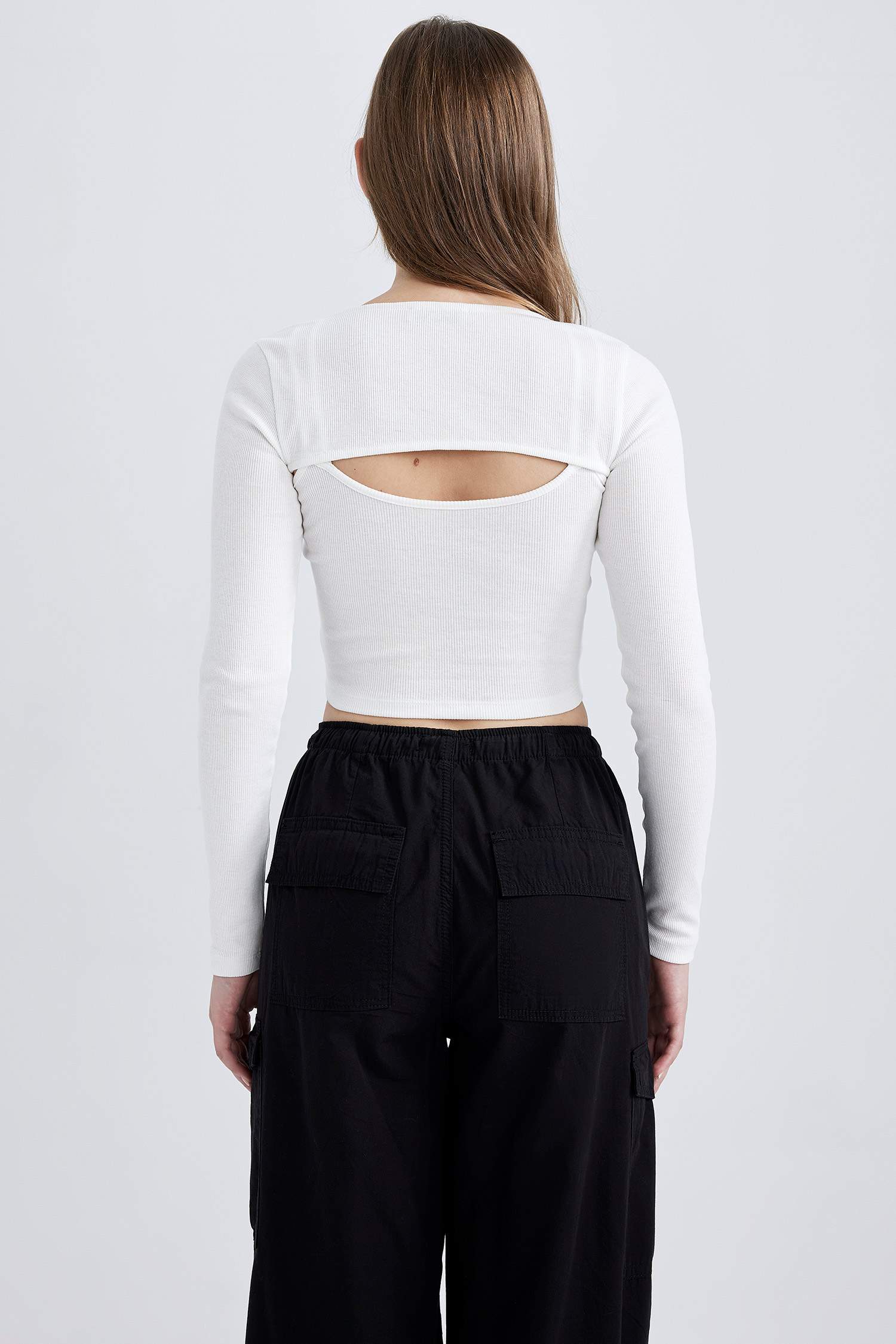 Slim Fit Camisole Long Sleeve T-Shirt