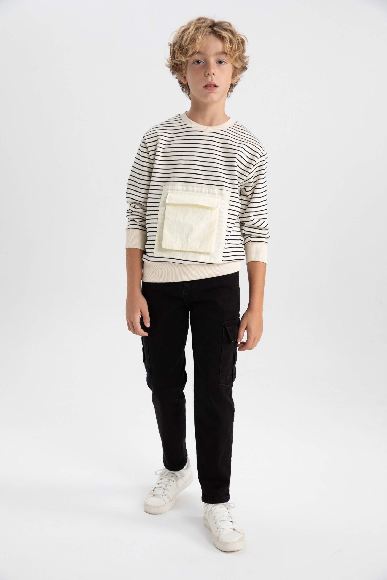 بنطلون جينز كارجو بجيب