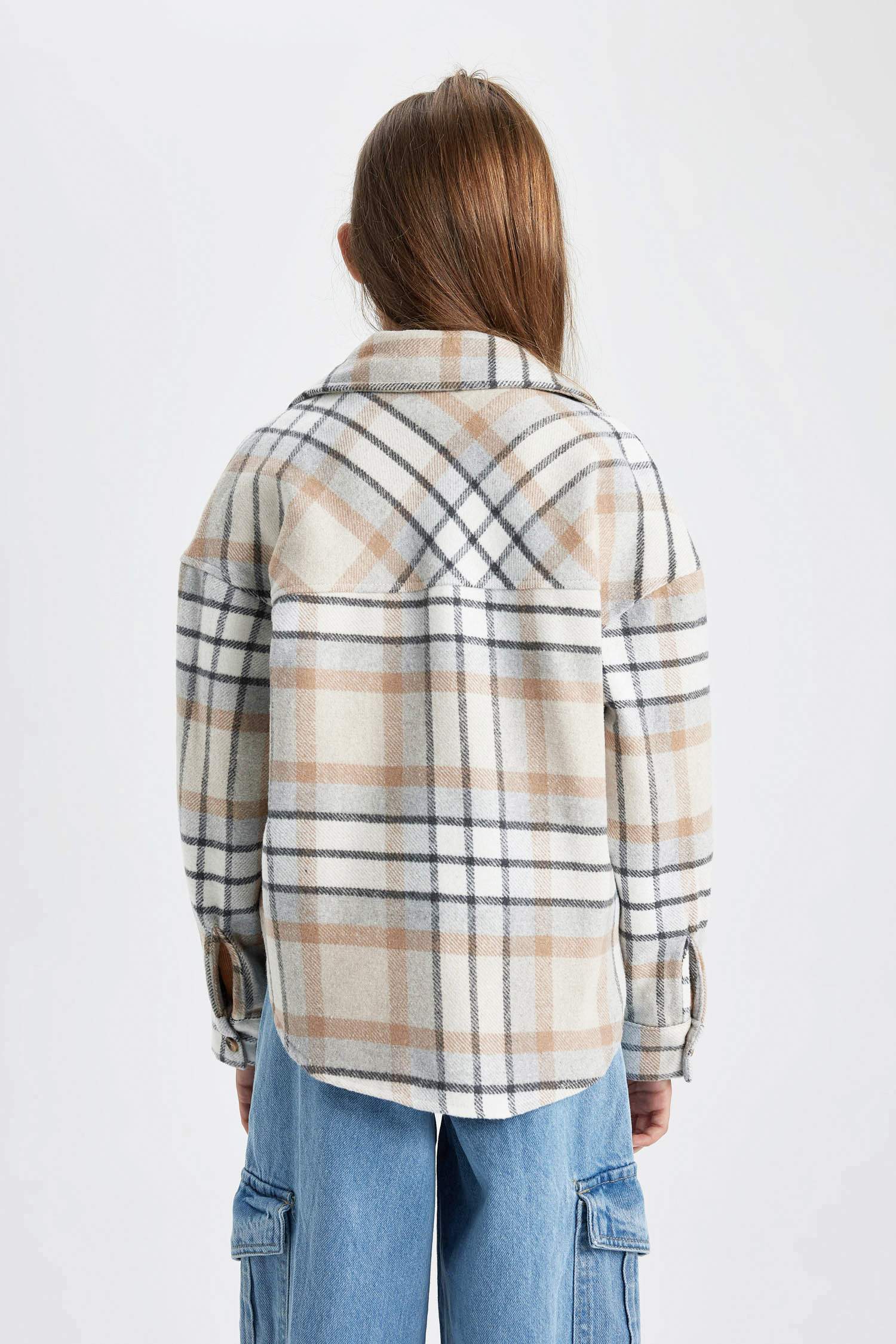 قميص بناتي بكم طويل