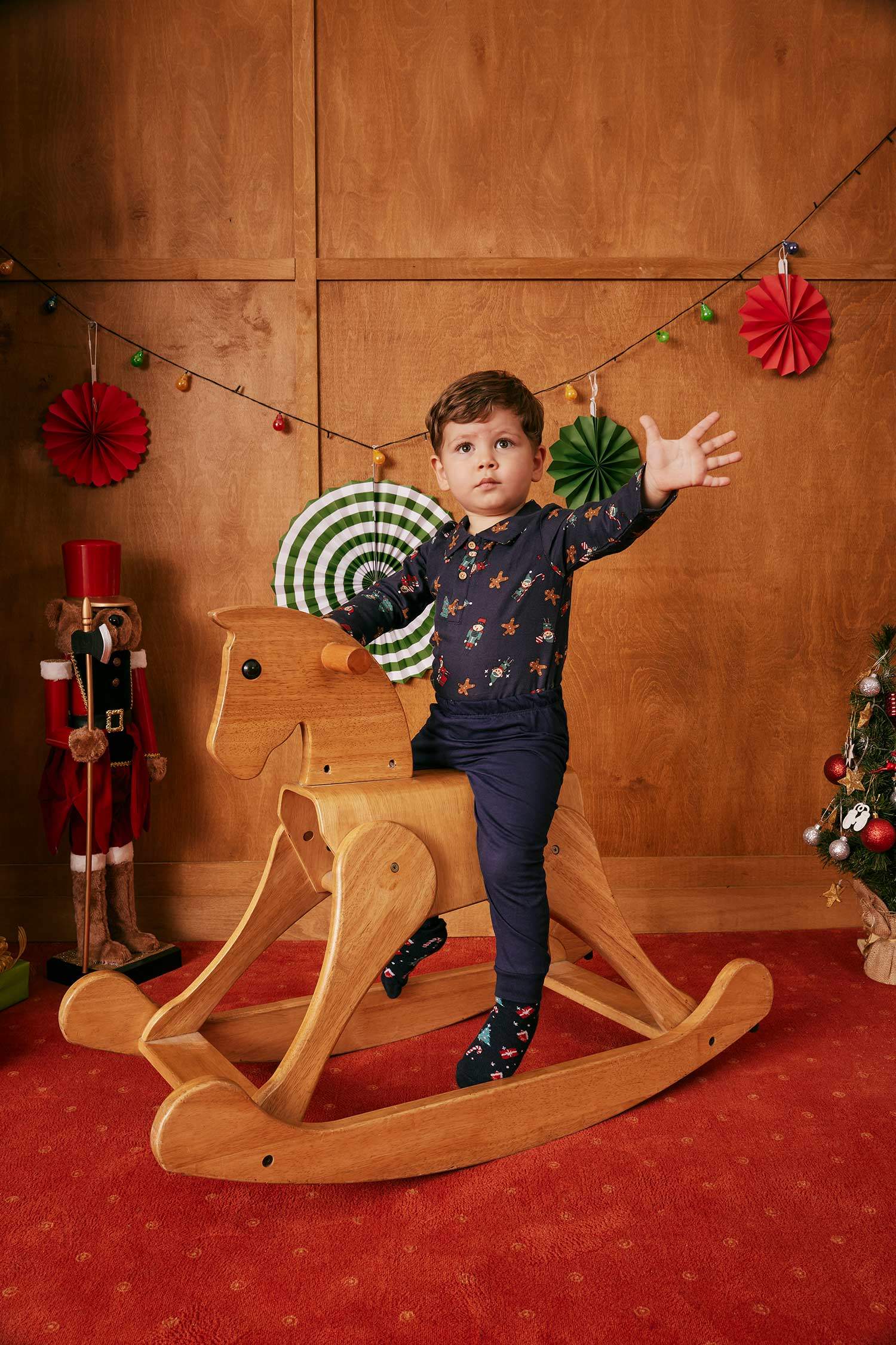 Baby Boy New Year Themed Newborn Snap Body