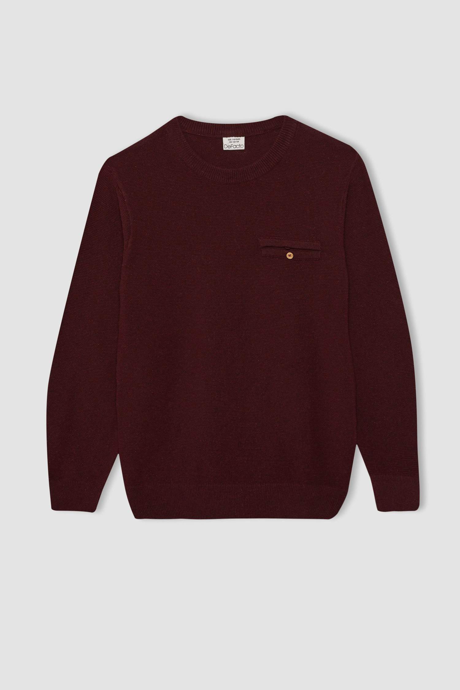 Пуловер стандартного крою з круглим вирізом трикотажний для хлопчиків