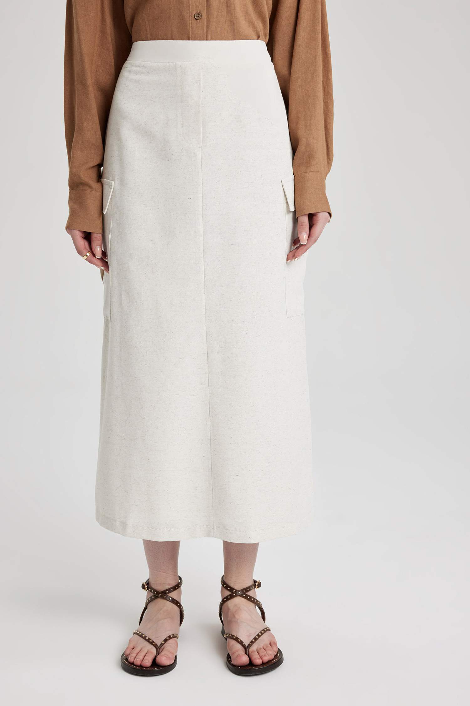 Linen Long Skirt