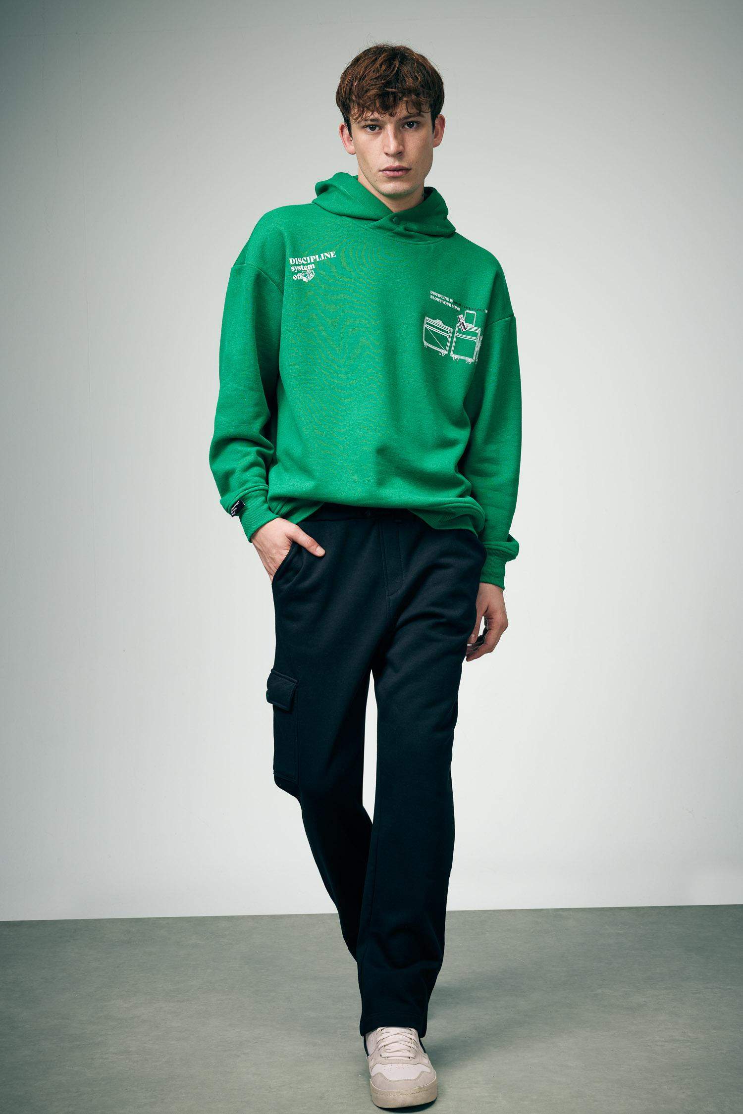 Regular Fit Wide Leg With Cargo Pocket Trousers