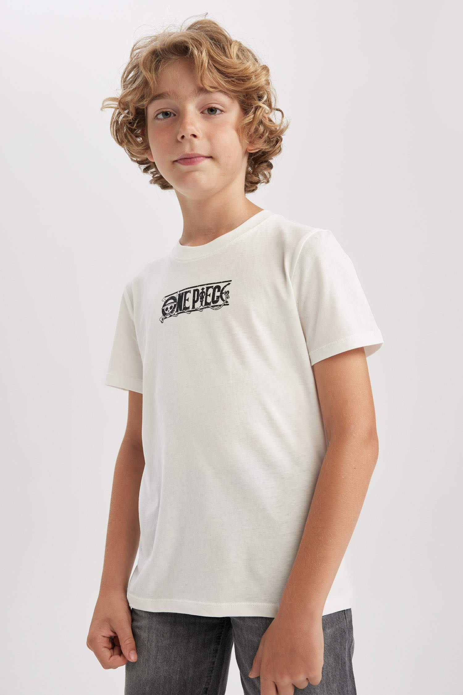 Футболка One Piece с круглым вырезом для мальчиков